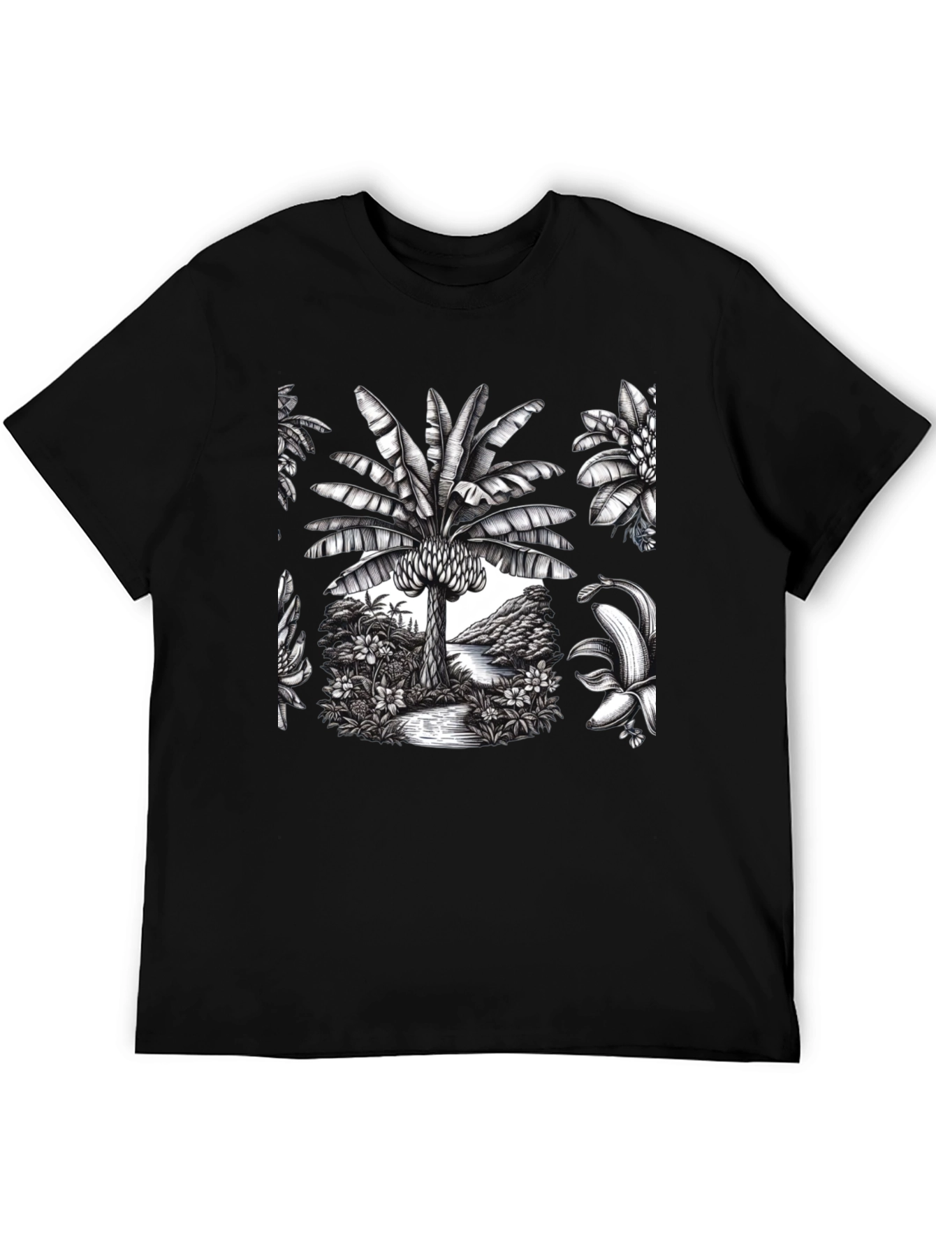 Tropical Banana Tree Graphic Tee