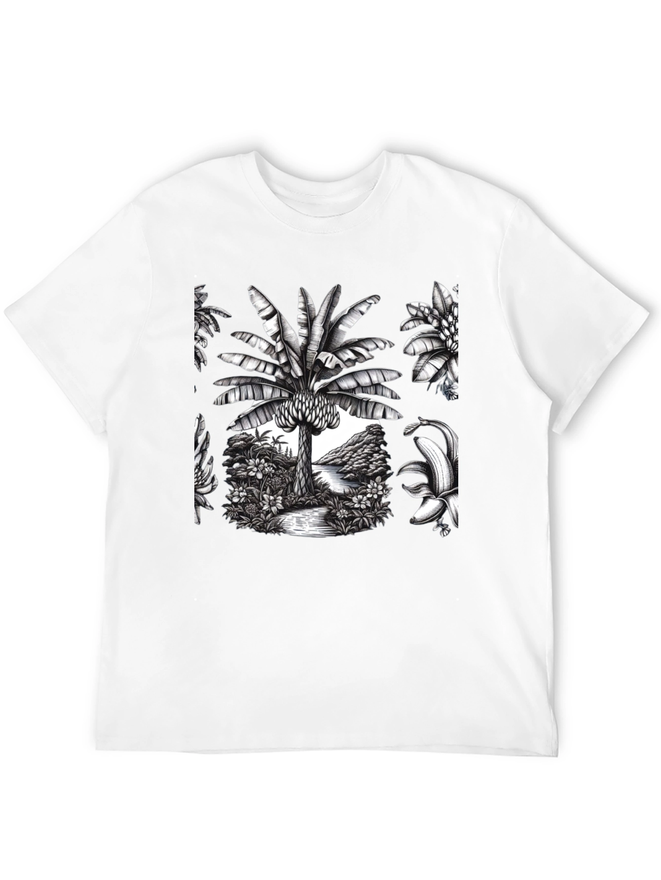 Tropical Banana Tree Graphic Tee