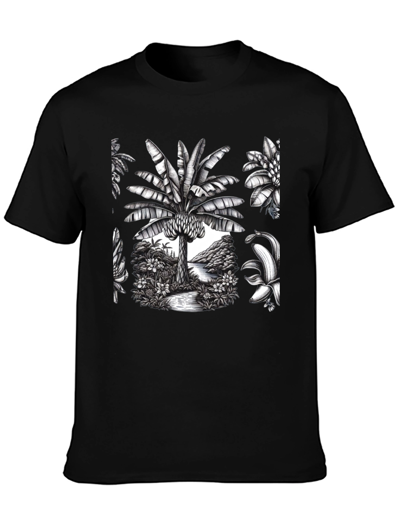 Tropical Banana Tree Graphic Tee