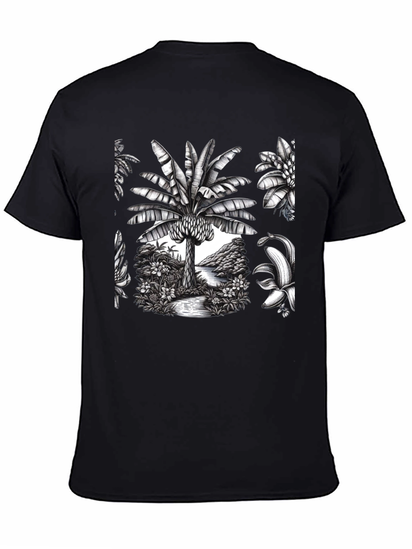 Tropical Banana Tree Graphic Tee