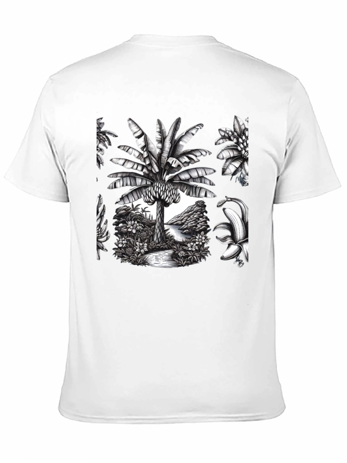 Tropical Banana Tree Graphic Tee