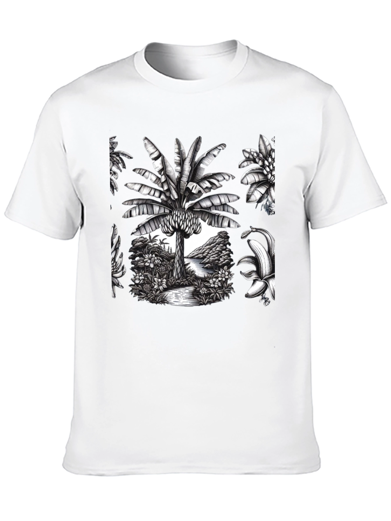 Tropical Banana Tree Graphic Tee
