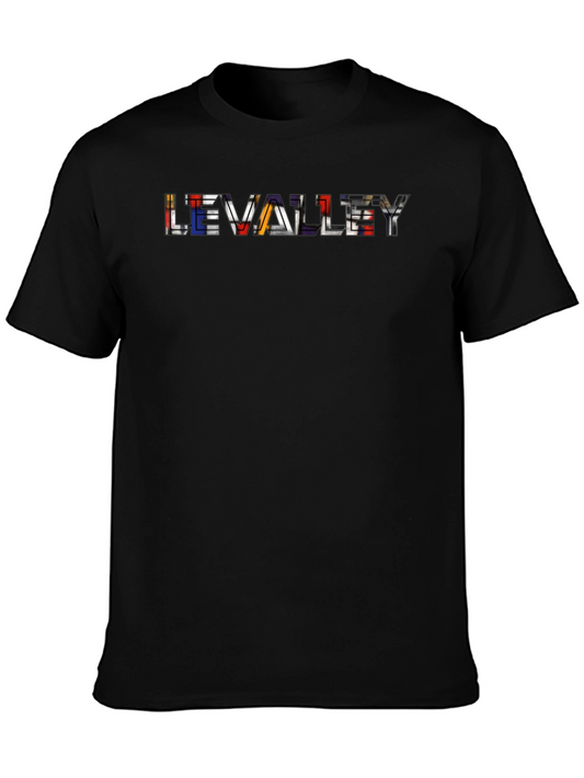 LEVALLEY Graphic Black T-Shirt