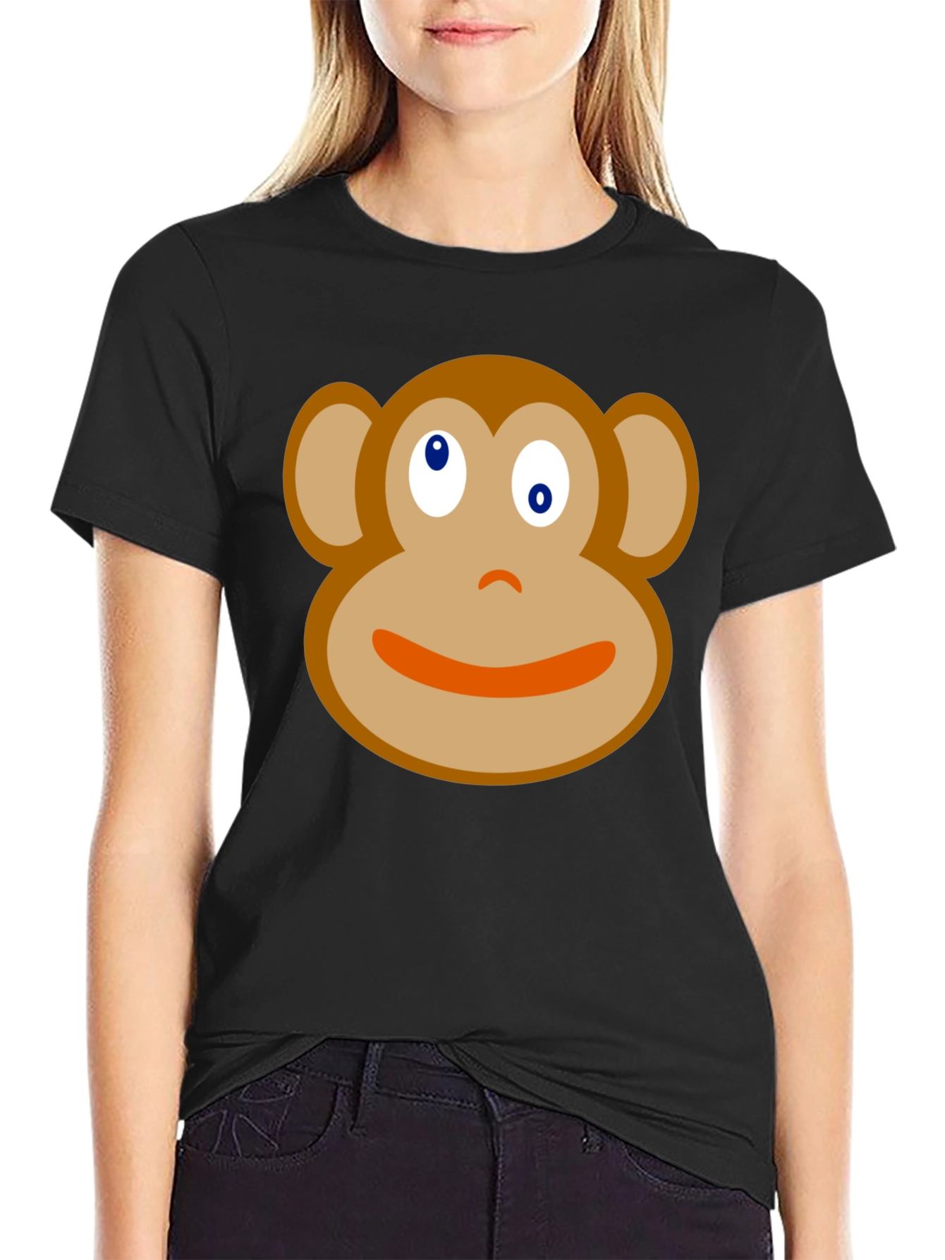 Monkey Face Graphic Tee - Soft Cotton Blend