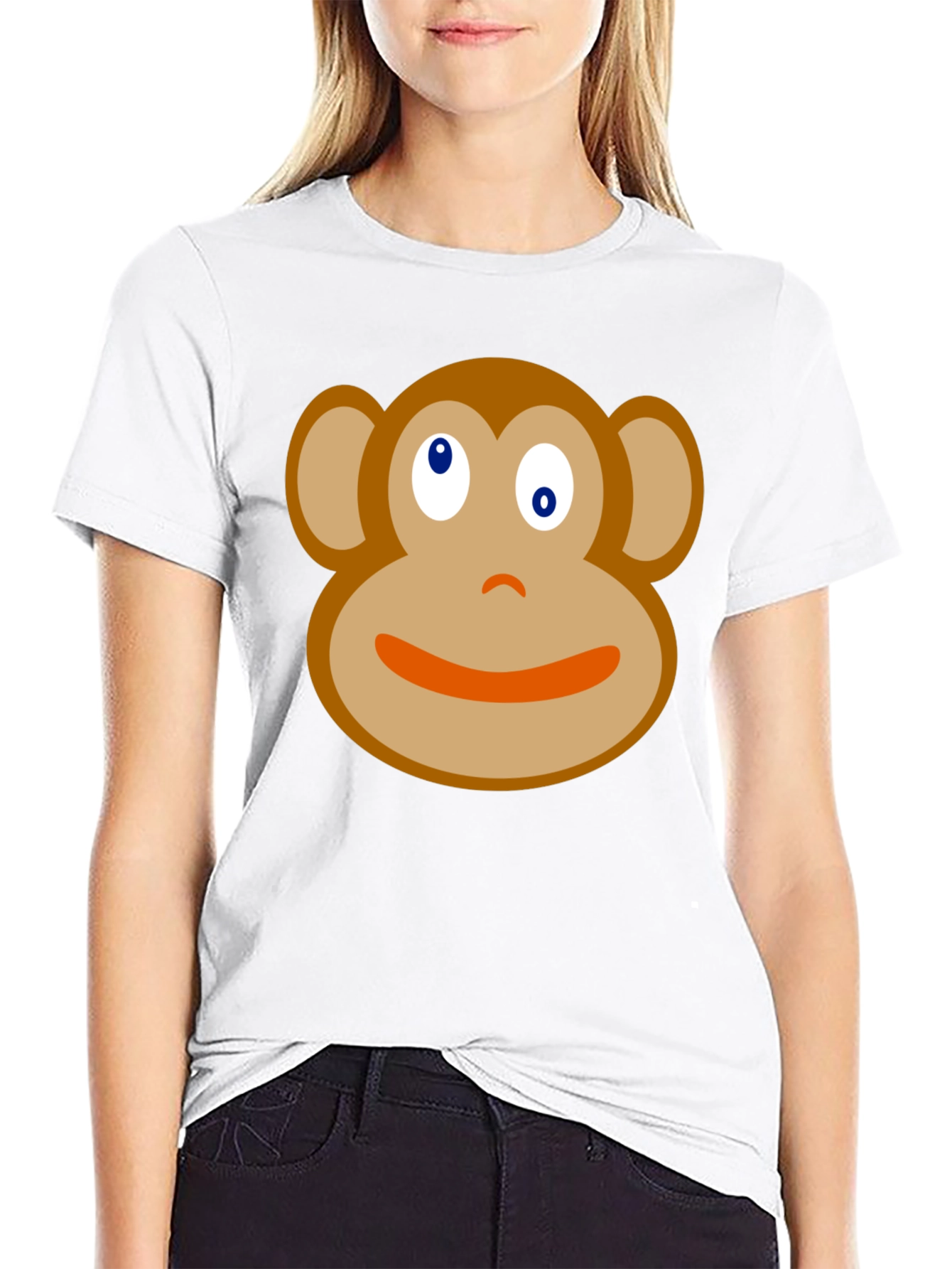 Monkey Face Graphic Tee - Soft Cotton Blend
