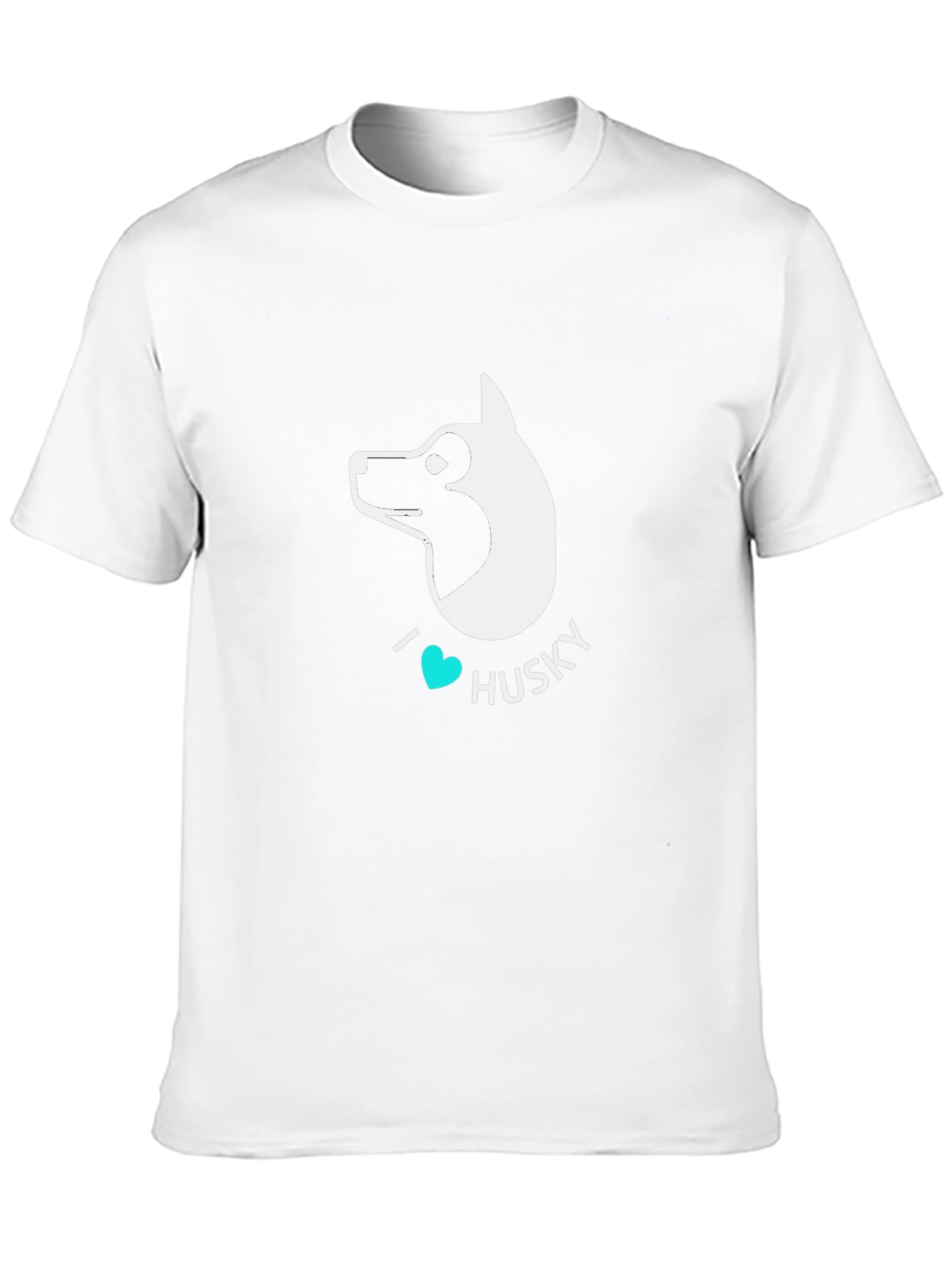I Heart Husky Black T-Shirt