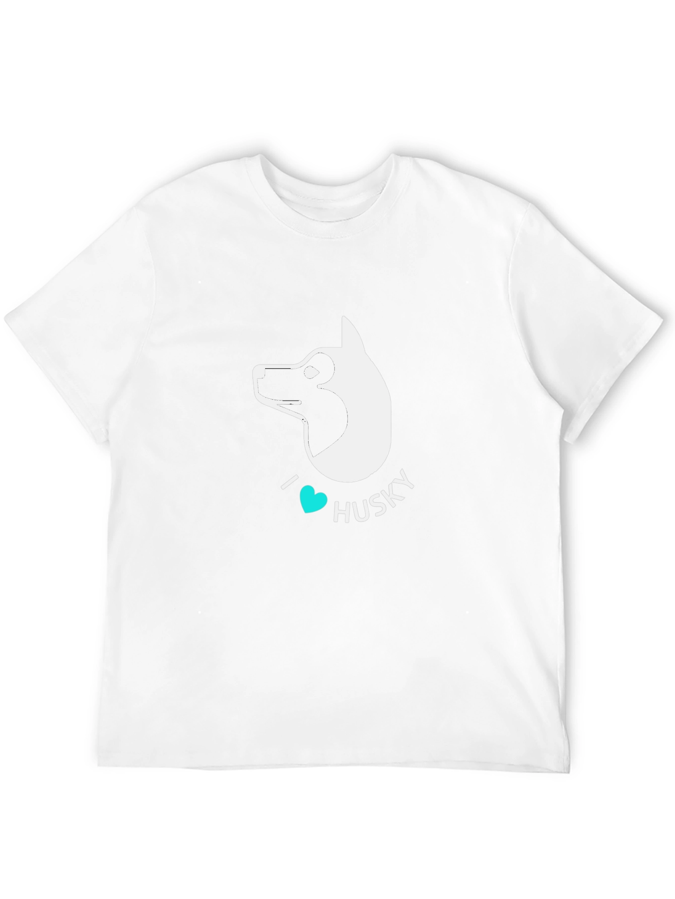 I Heart Husky Black T-Shirt