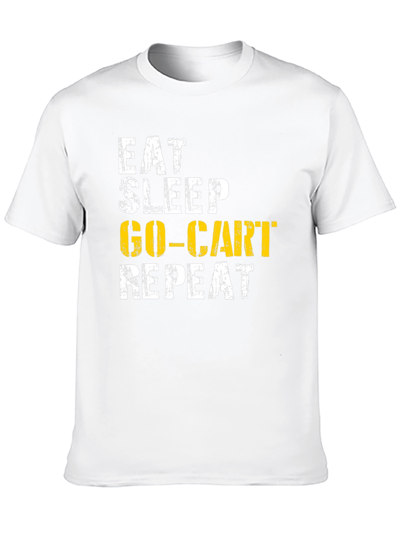 Eat Sleep Go-Cart Repeat Black T-Shirt