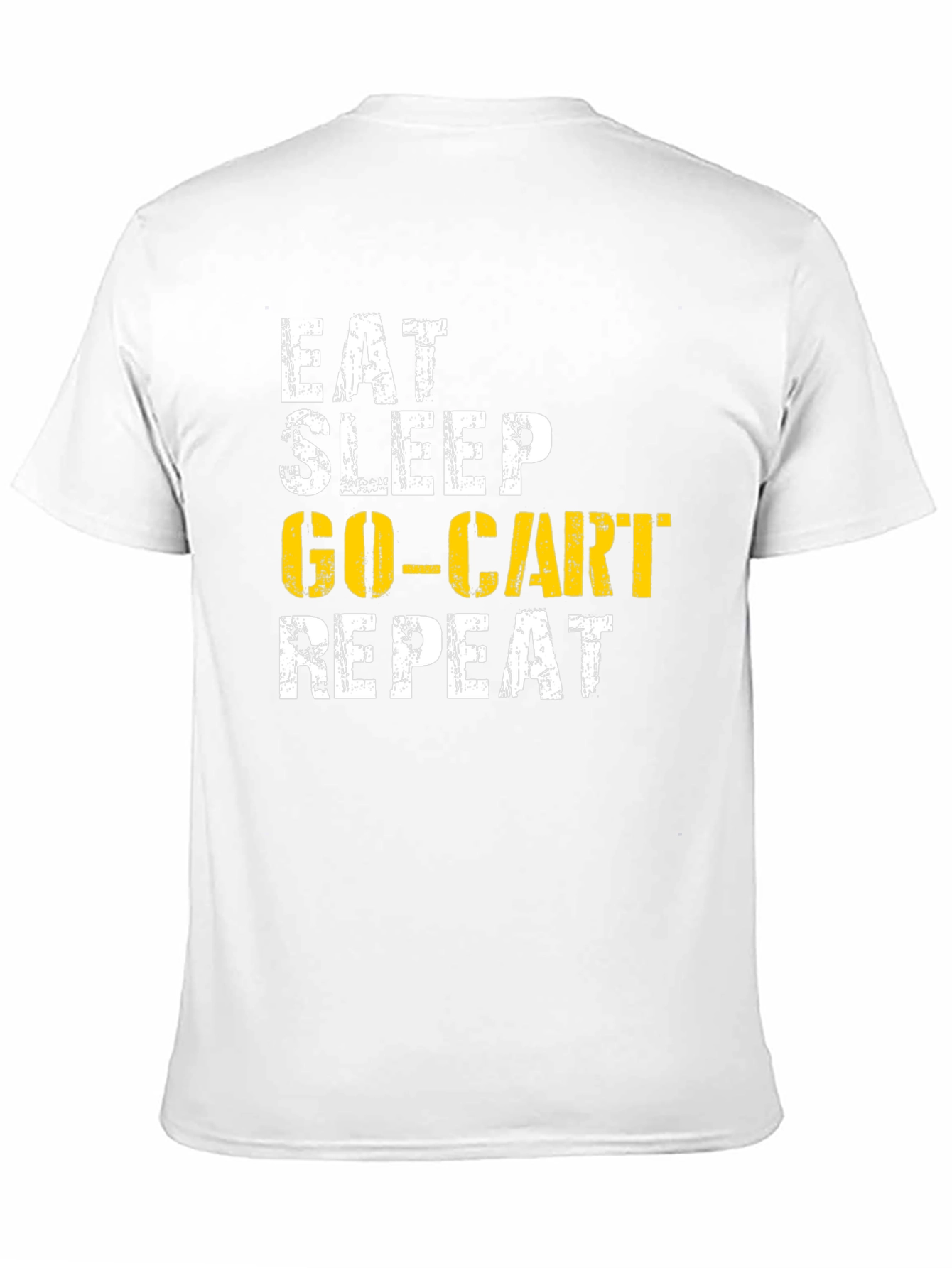 Eat Sleep Go-Cart Repeat Black T-Shirt