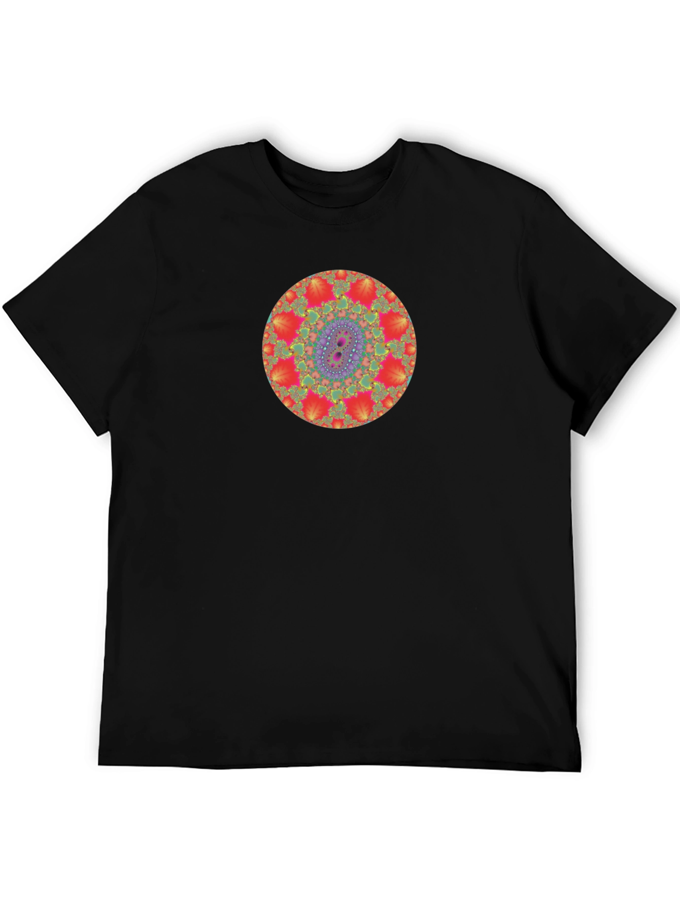 Fractal Mandala Graphic Tee - Unique Design