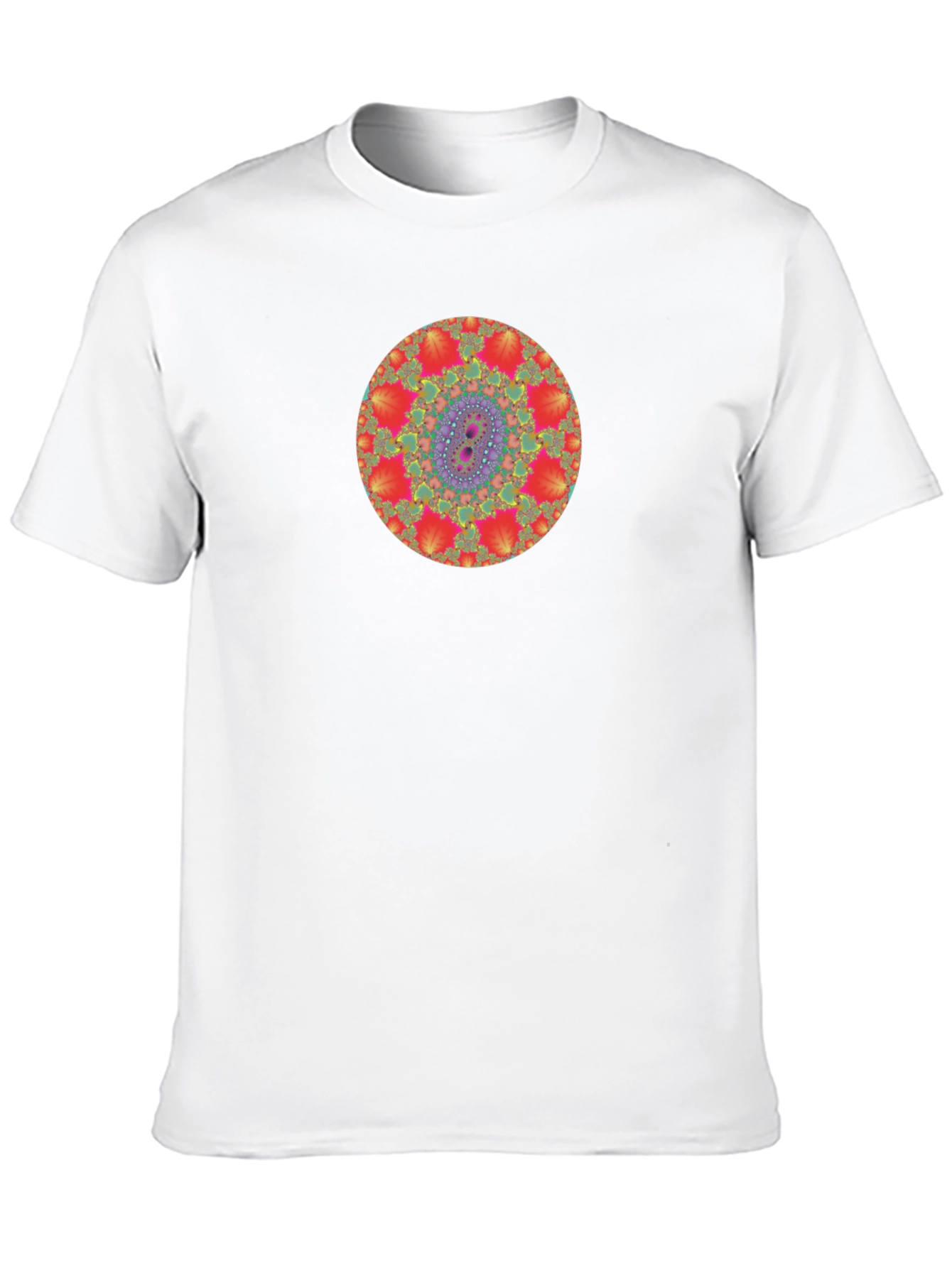 Fractal Mandala Graphic Tee - Unique Design