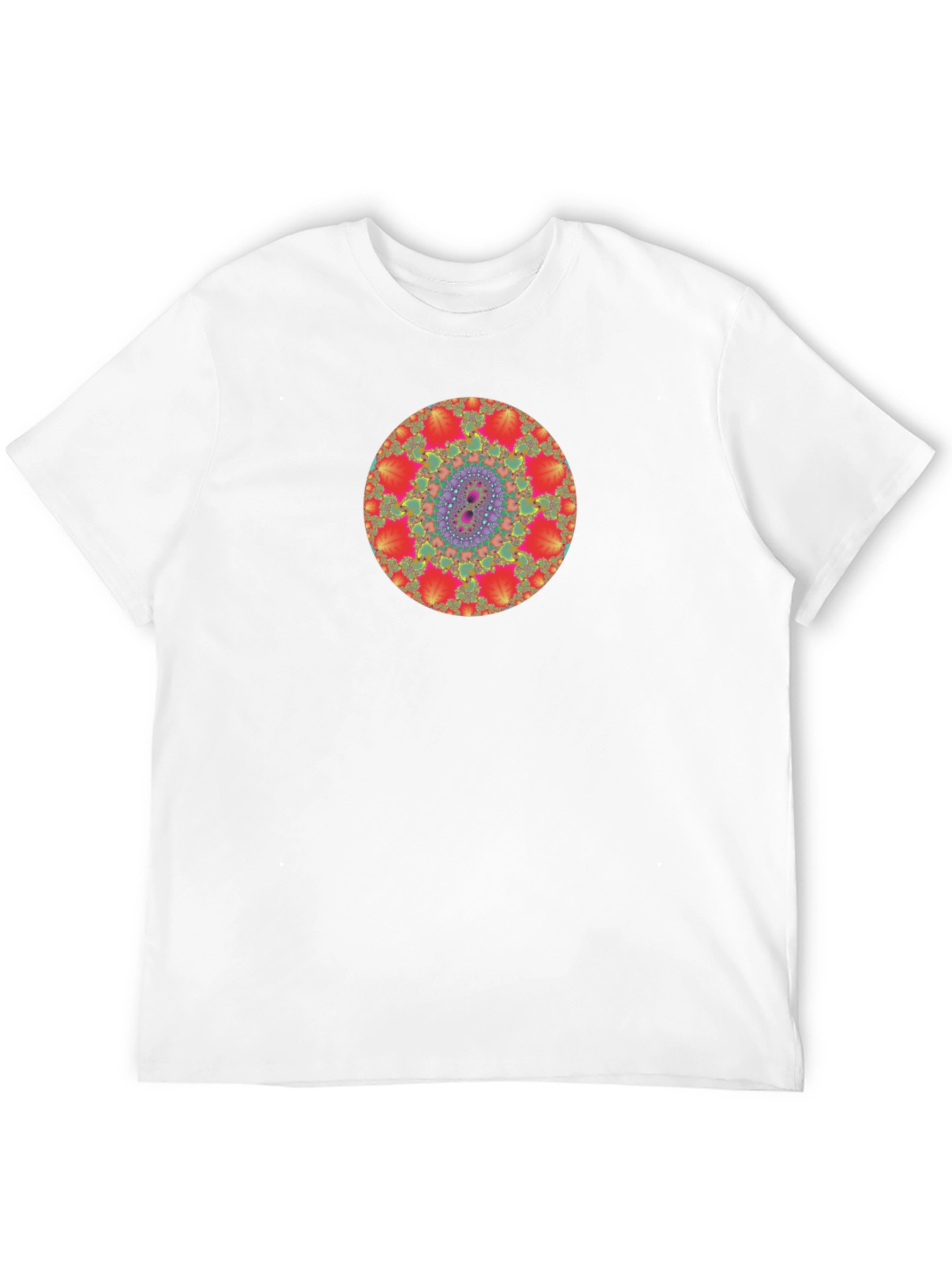Fractal Mandala Graphic Tee - Unique Design