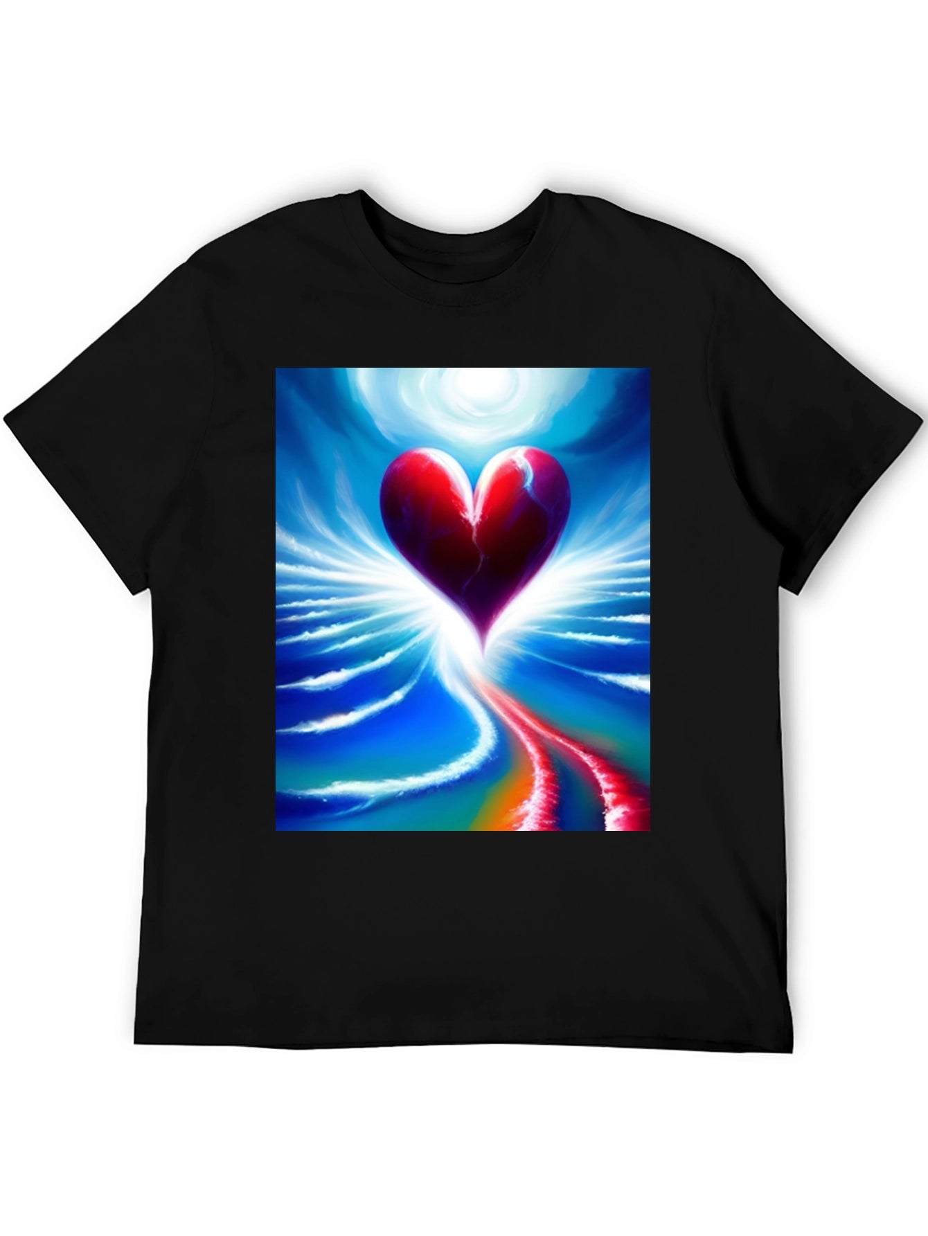 Heart Art Graphic Tee - Expressive Design