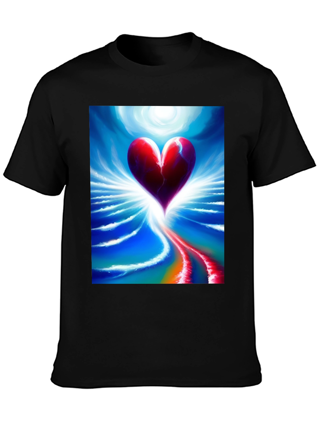 Heart Art Graphic Tee - Expressive Design