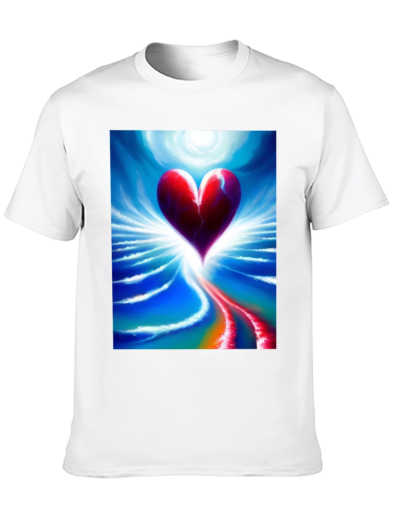 Heart Art Graphic Tee - Expressive Design