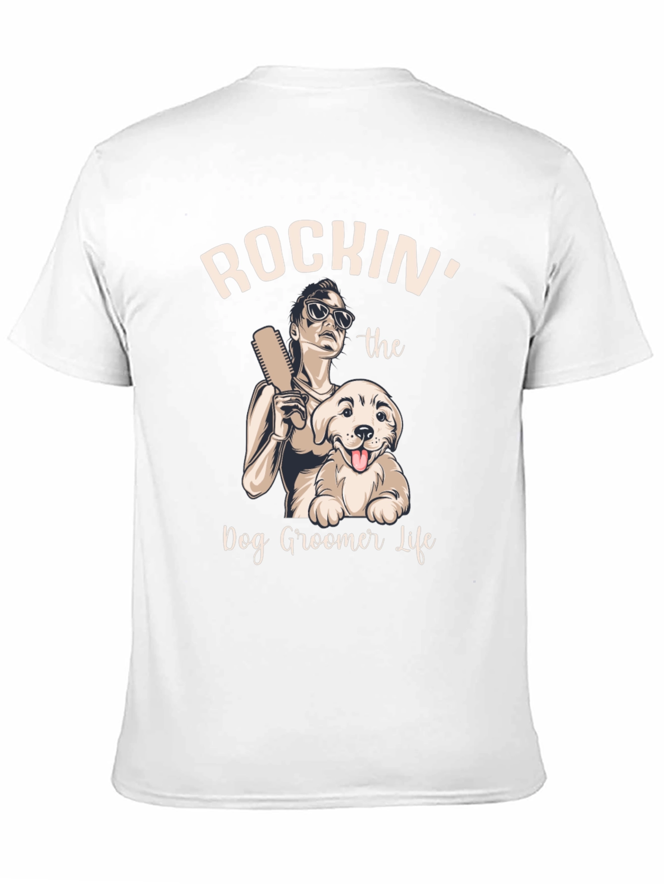 Rockin Dog Groomer Life Tee - Black