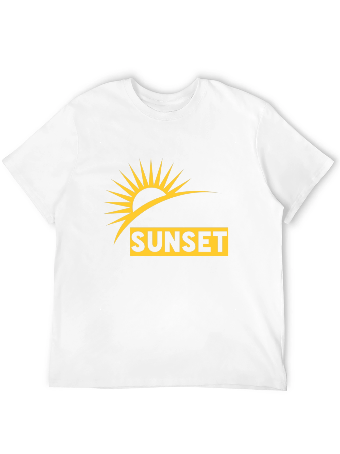 Sunset Graphic T-Shirt - Black Casual Wear
