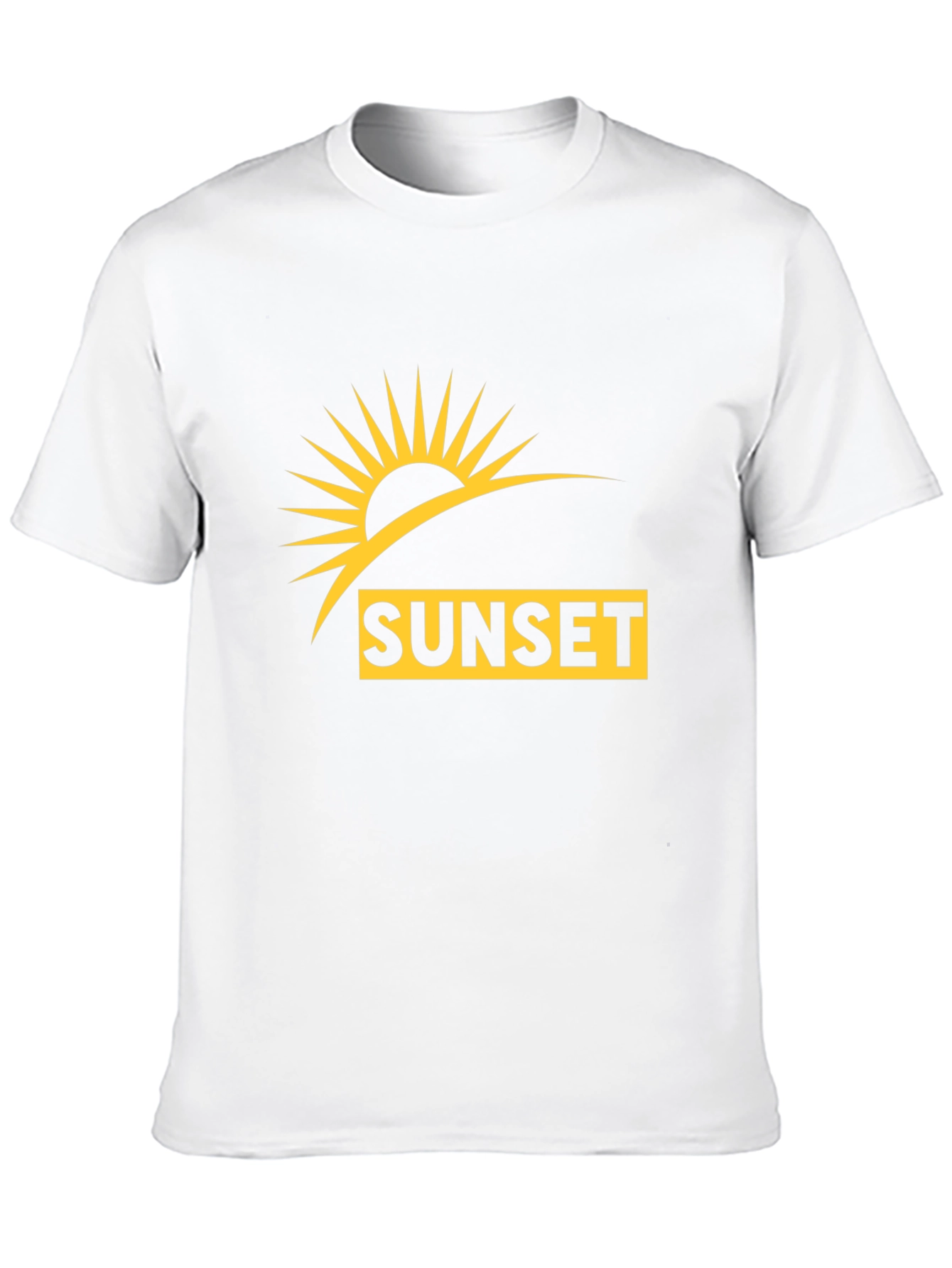 Sunset Graphic T-Shirt - Black Casual Wear