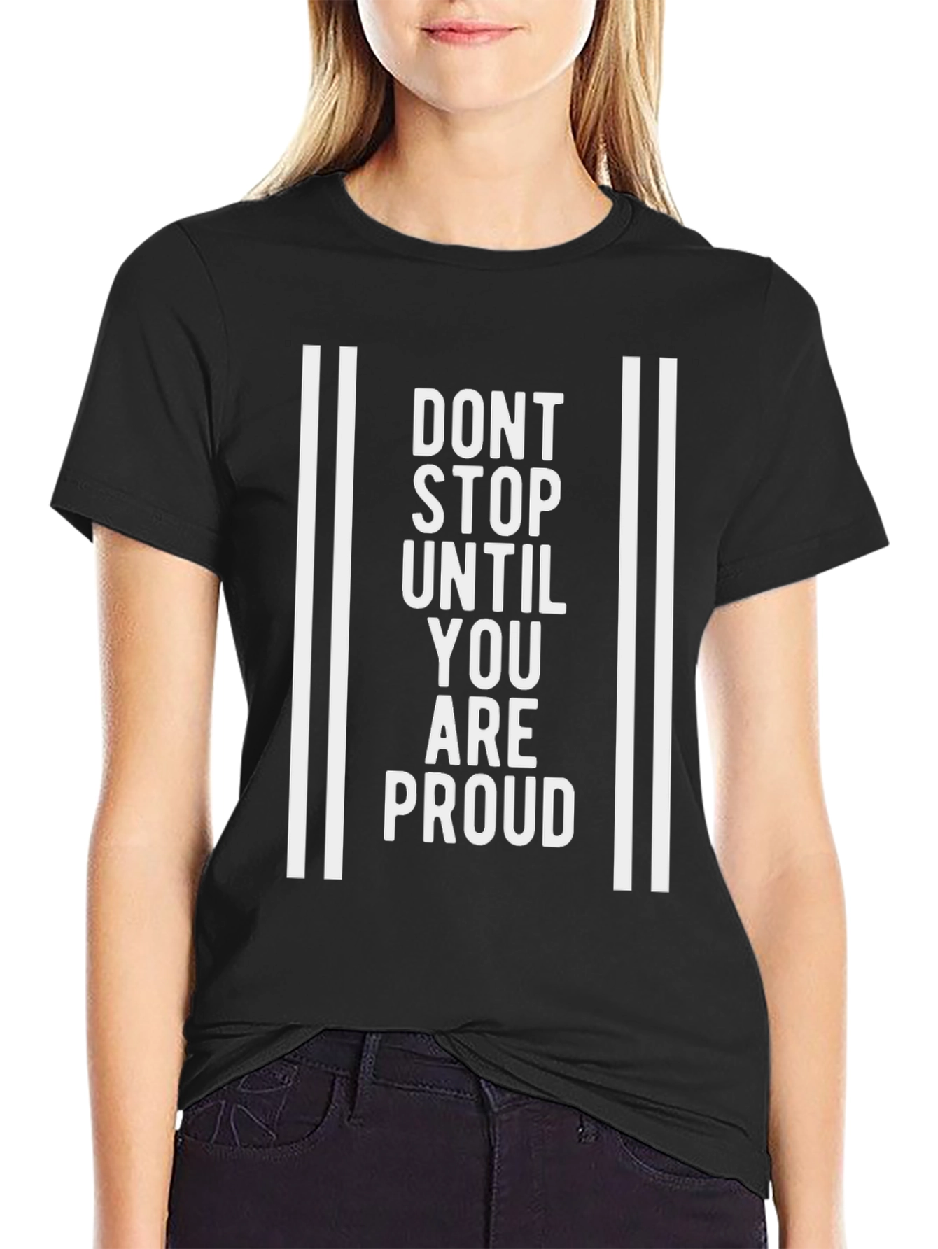 Motivational Dont Stop Graphic Tee