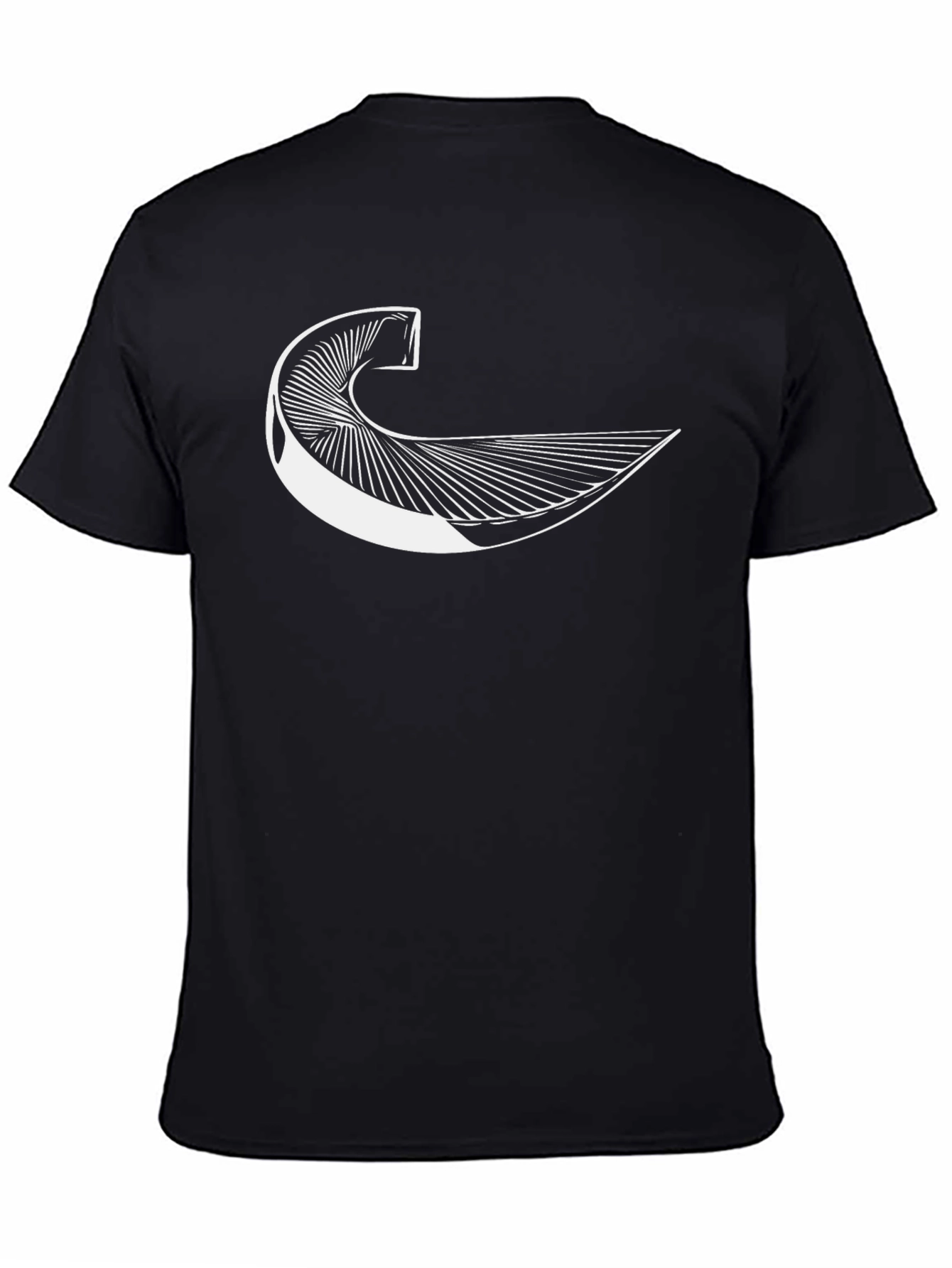 Abstract Graphic Tee - Black