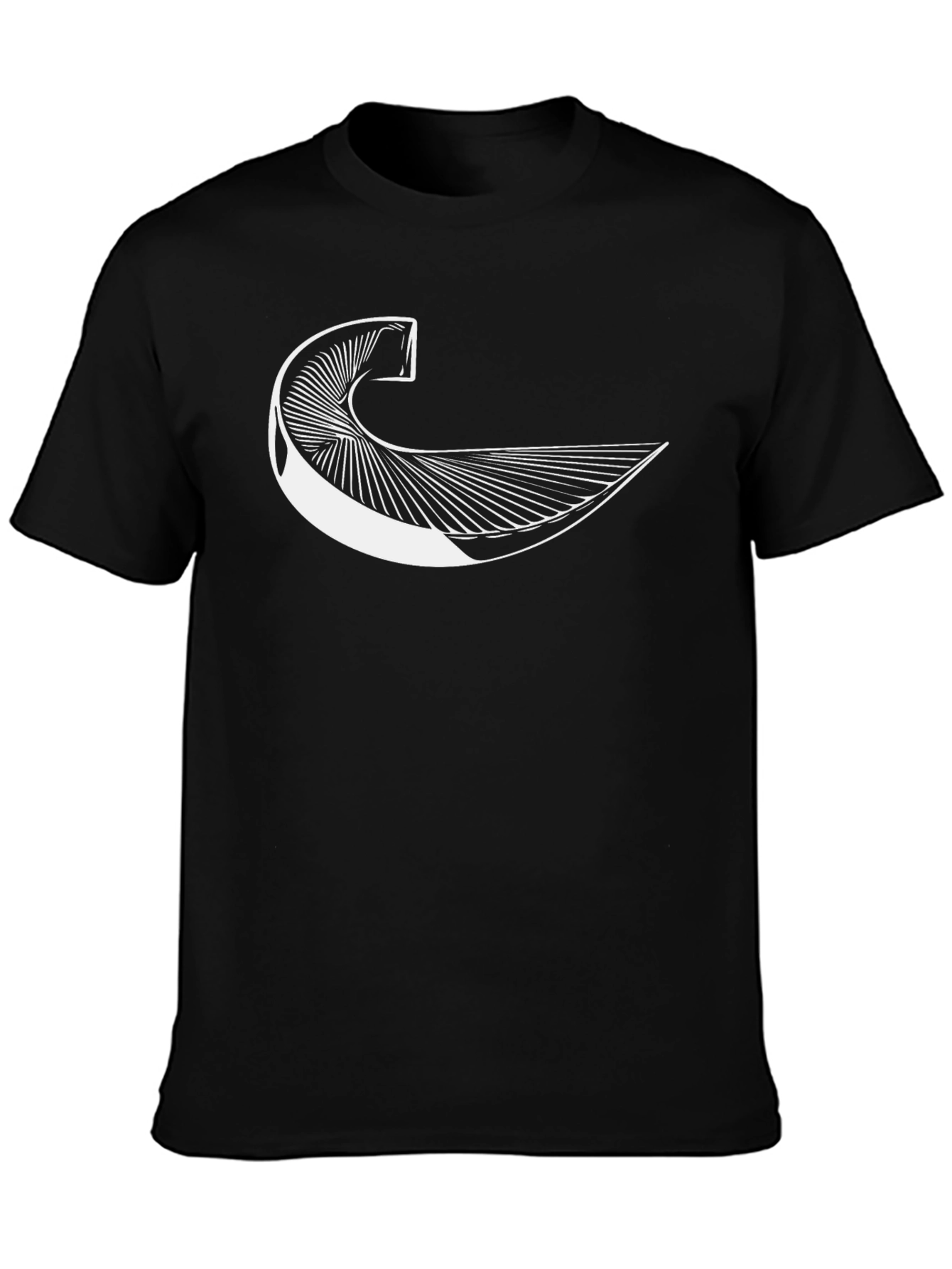 Abstract Graphic Tee - Black