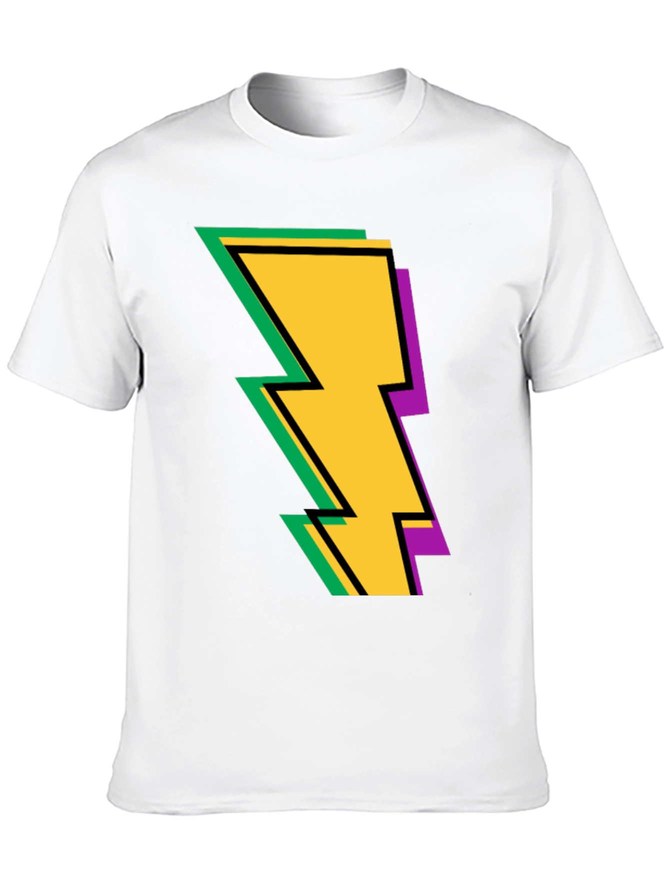 Lightning Bolt Graphic Tee - Bold and Stylish