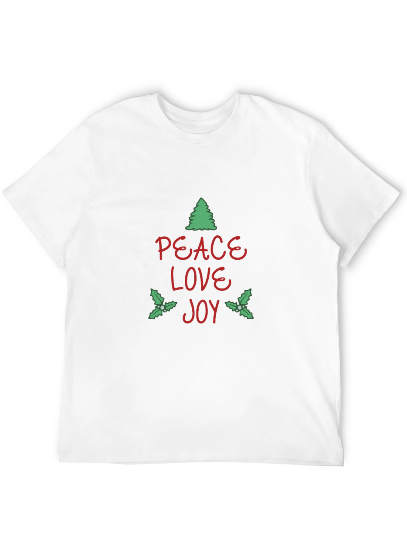 Holiday Peace Love Joy Graphic Tee