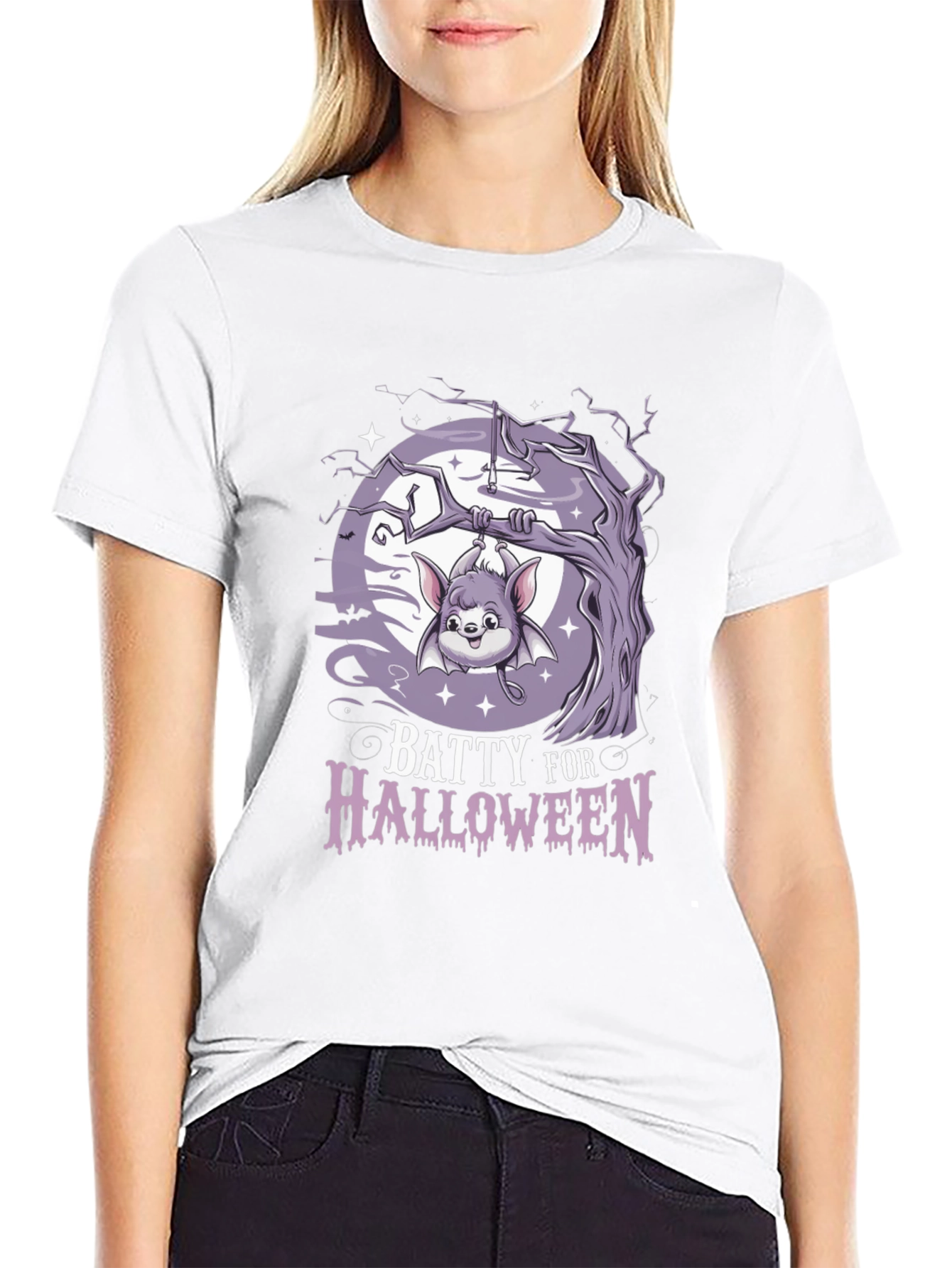 Batty for Halloween Graphic Tee