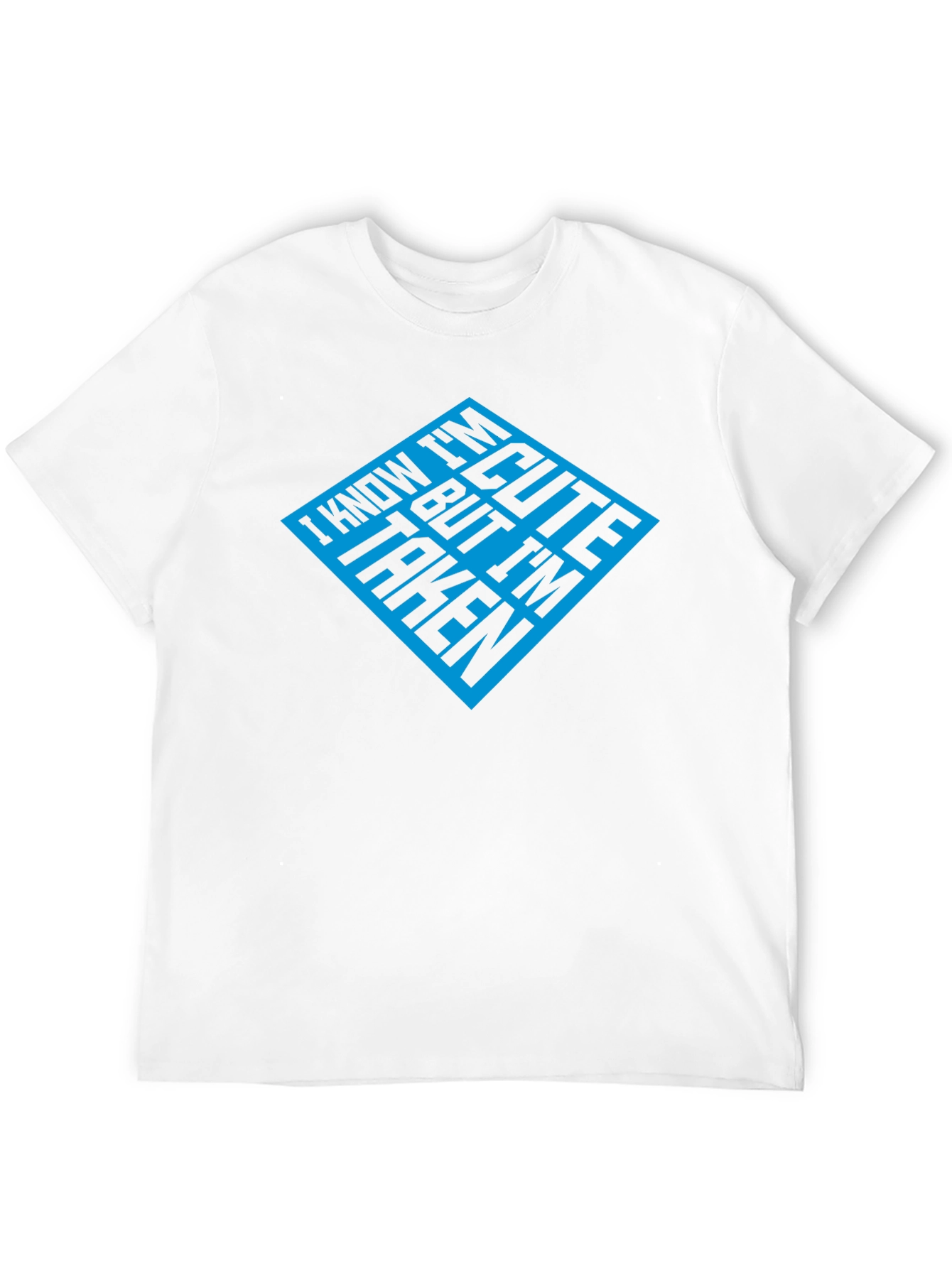 Cute But Taken Mens Black Graphic Tee