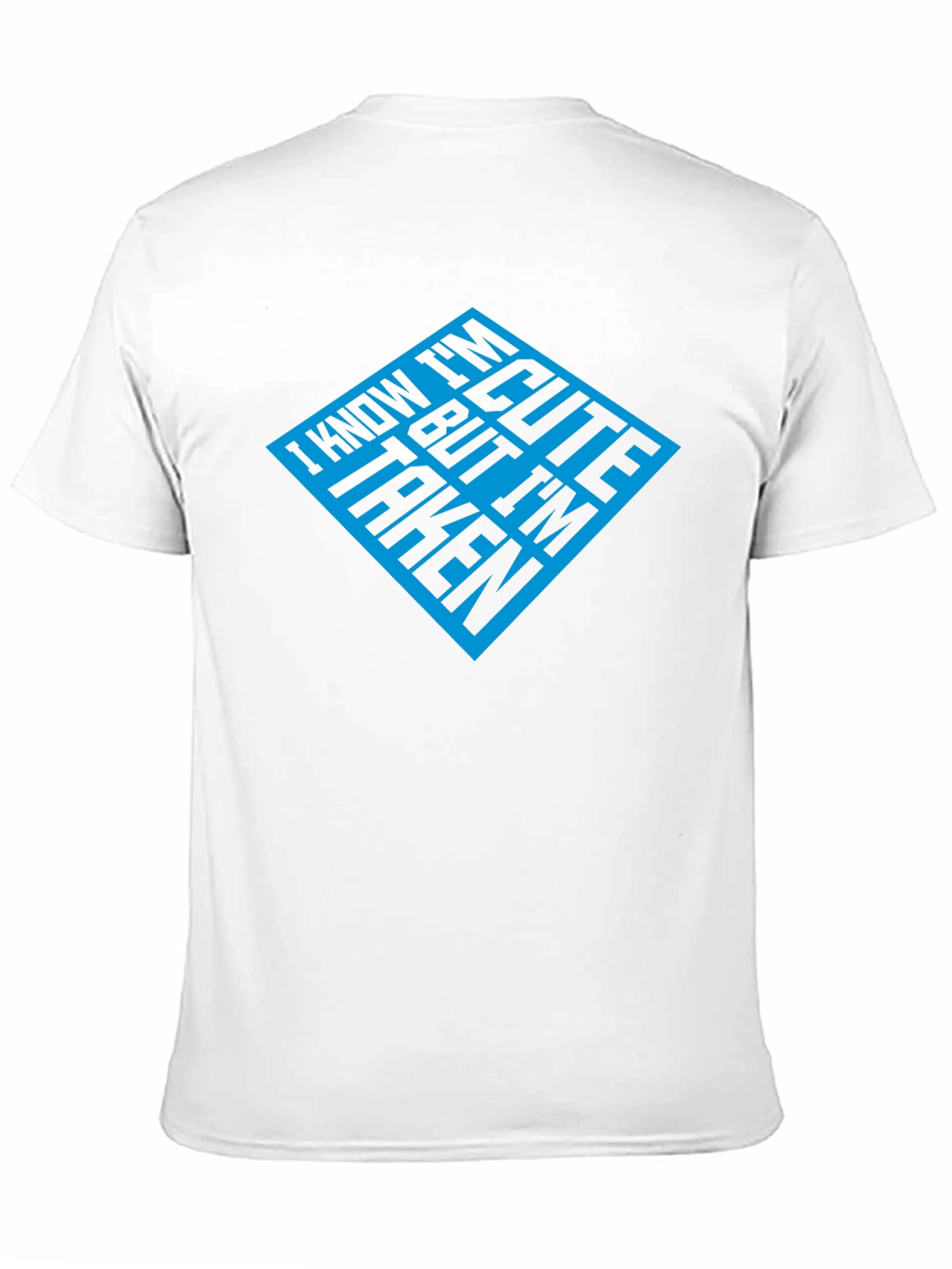 Cute But Taken Mens Black Graphic Tee