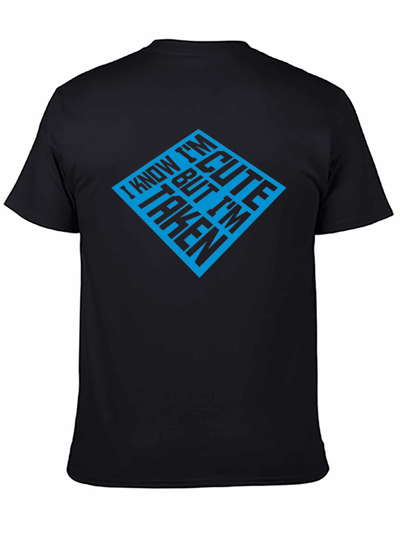 Cute But Taken Mens Black Graphic Tee
