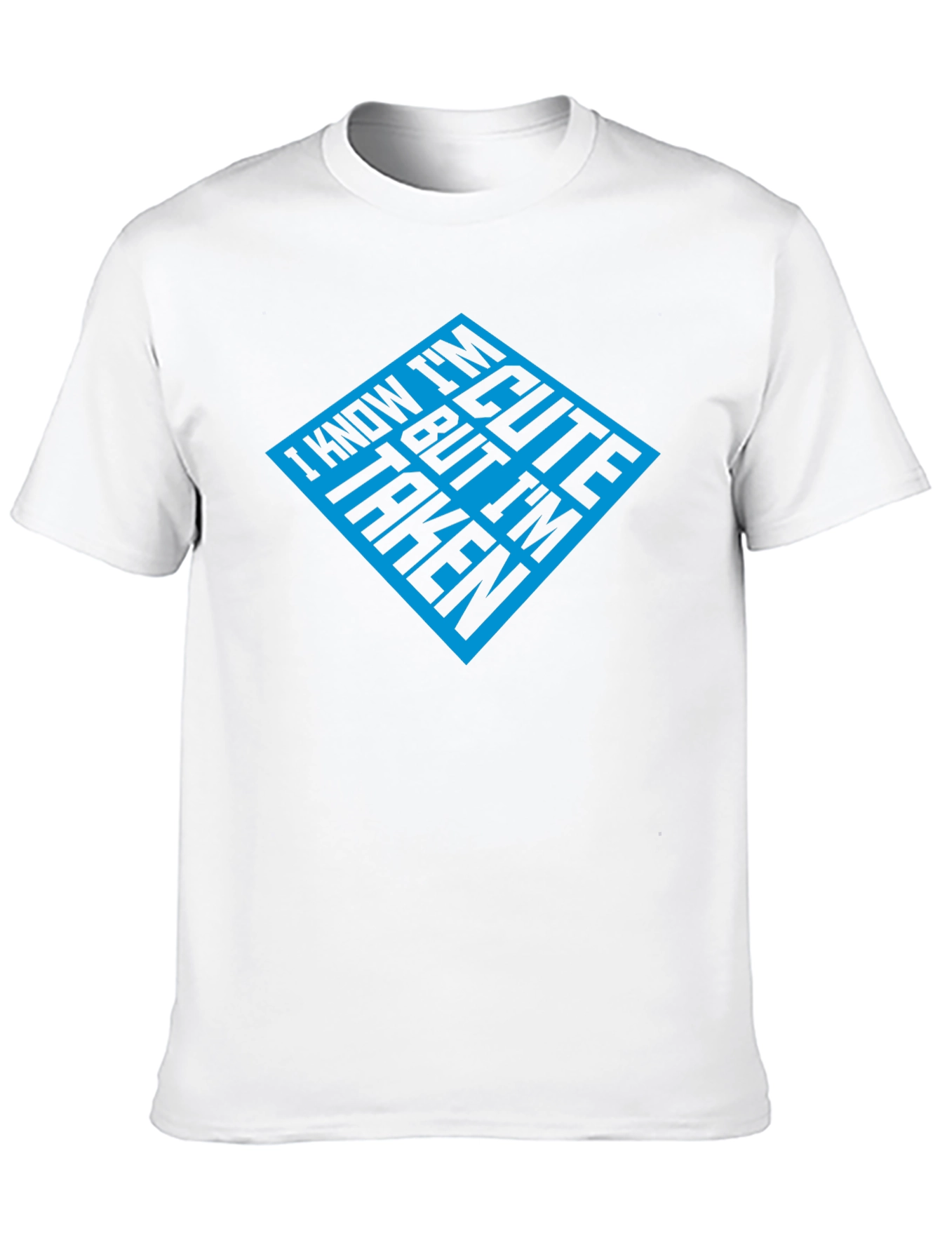 Cute But Taken Mens Black Graphic Tee