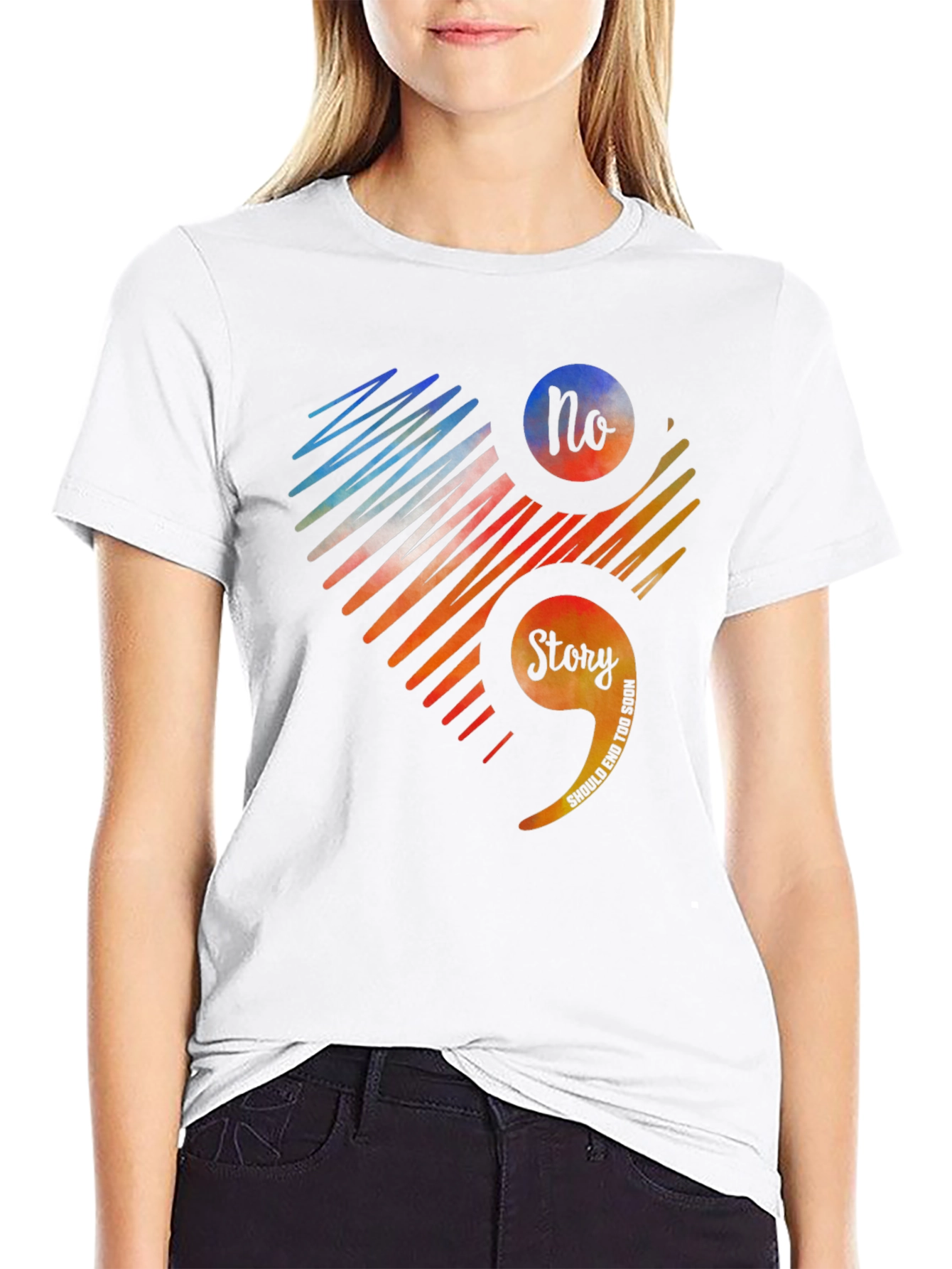 Semicolon Mental Health Awareness Graphic Tee