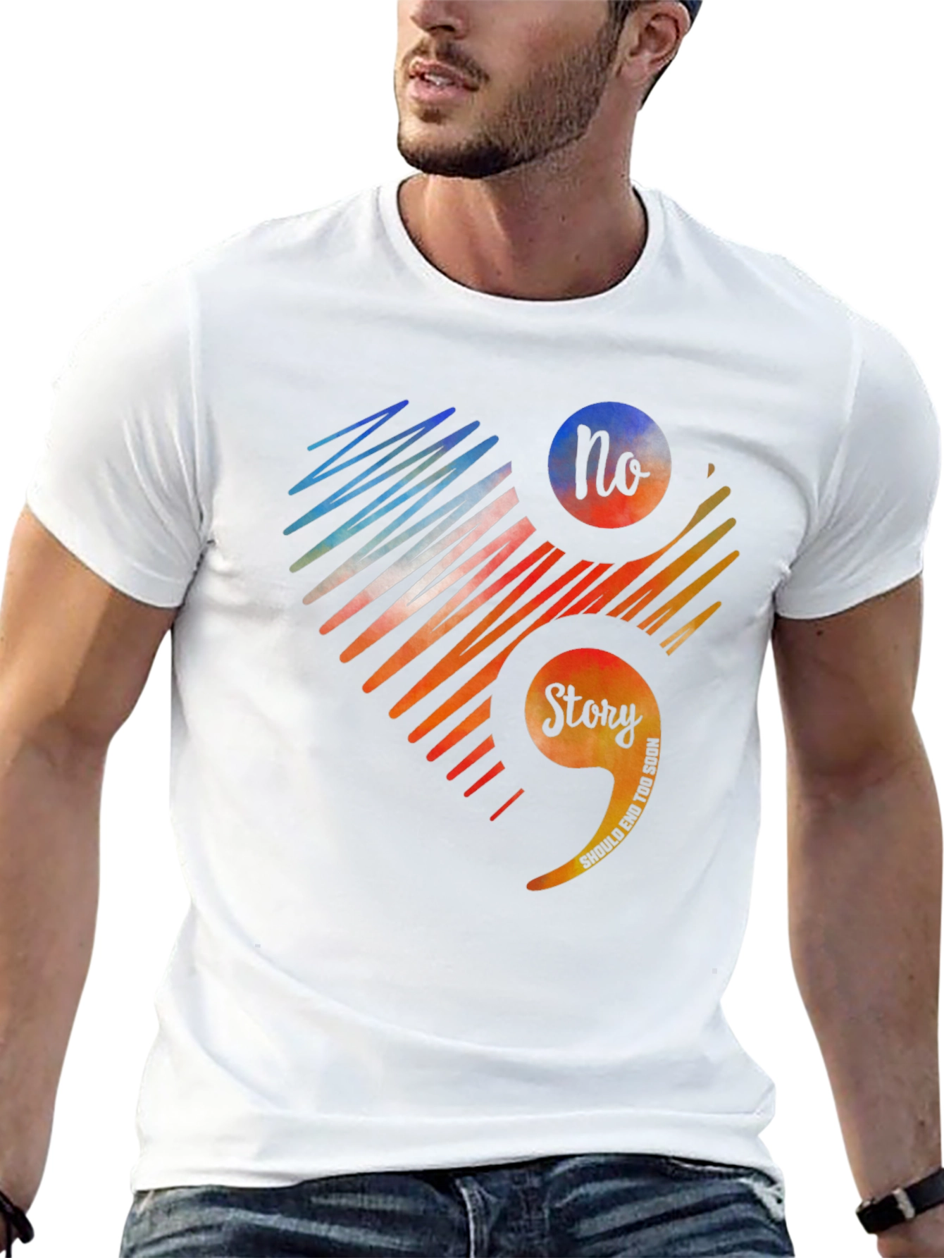Semicolon Mental Health Awareness Graphic Tee
