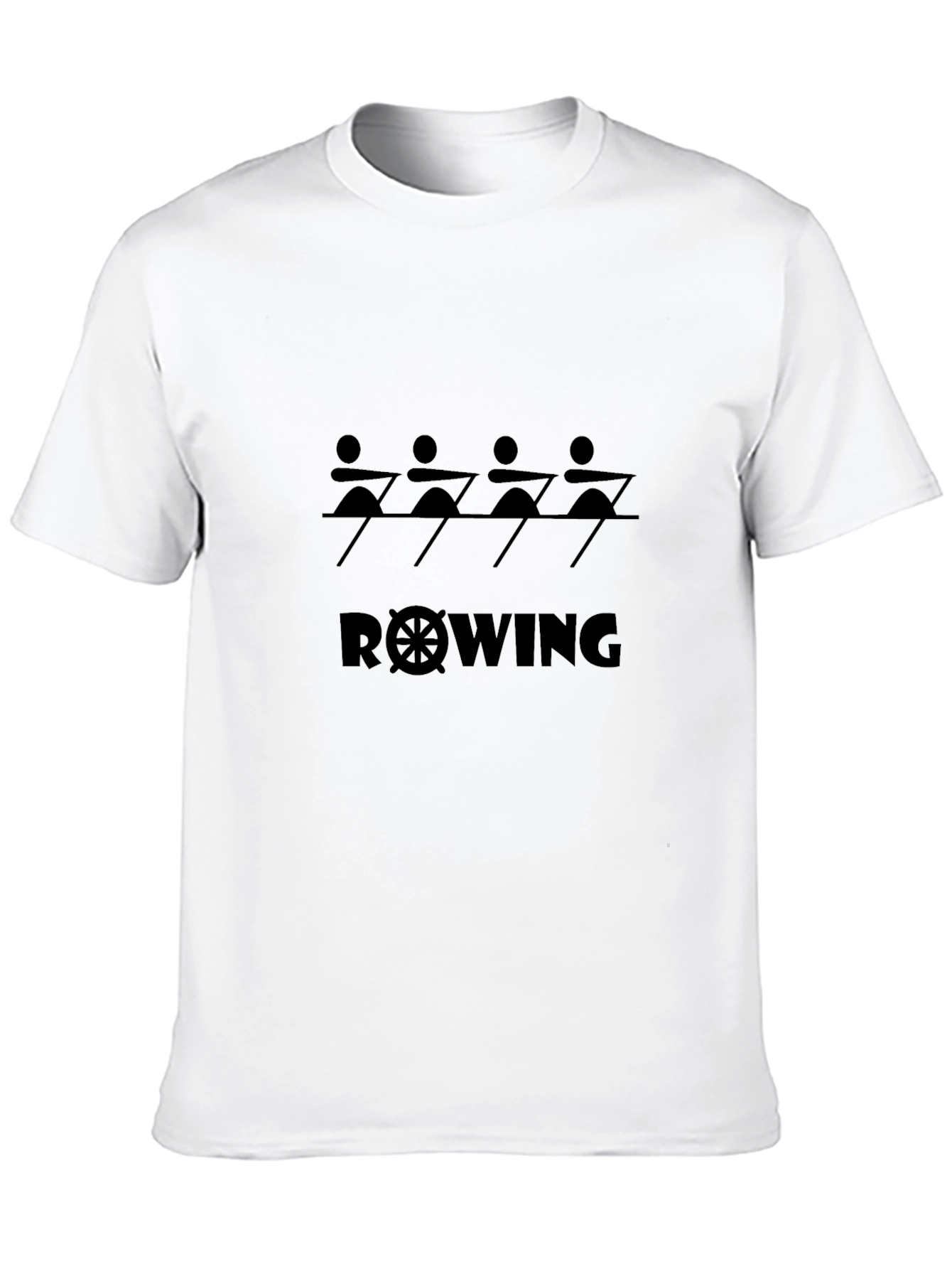 Rowing Team Graphic Black T-Shirt