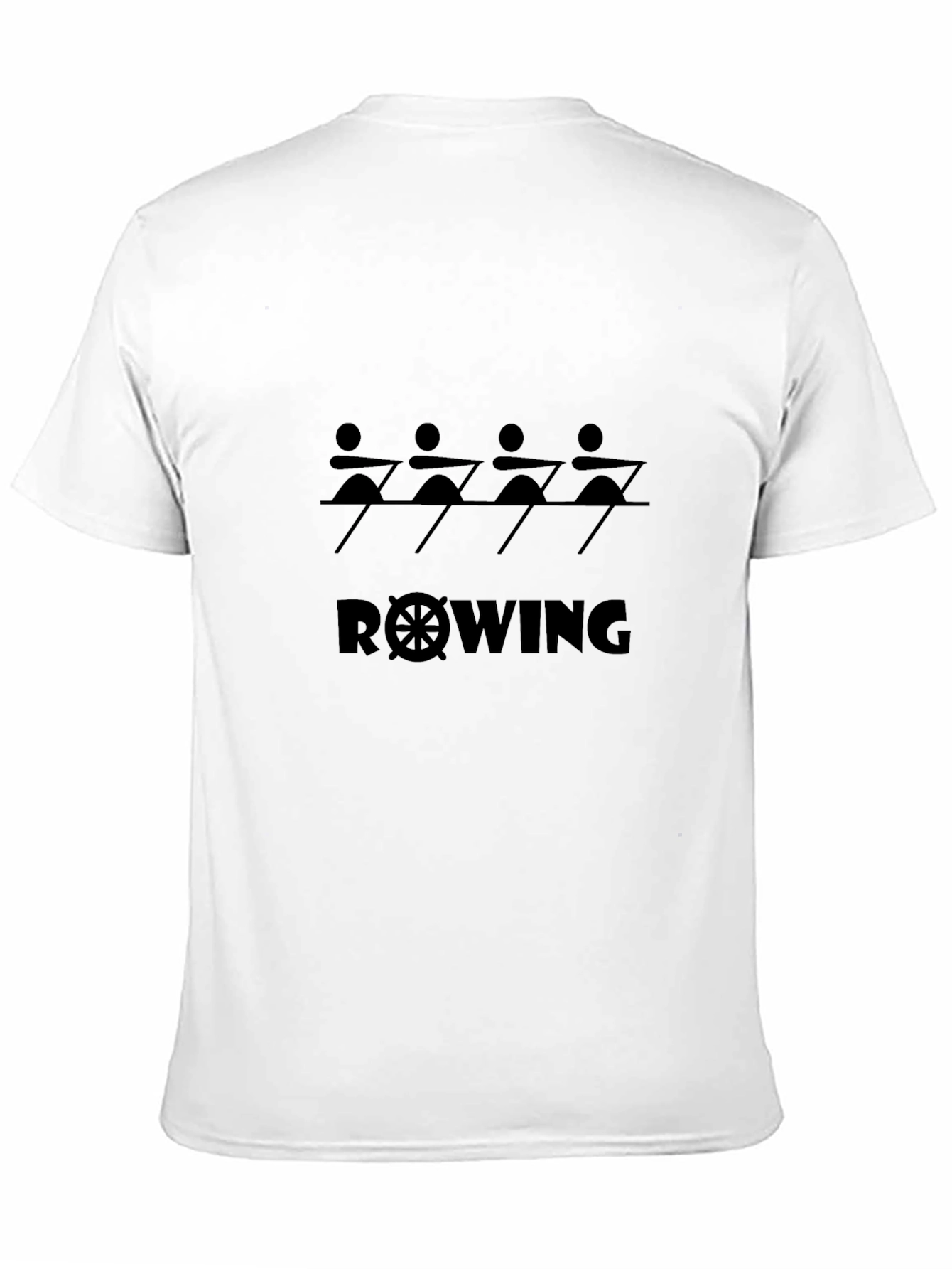 Rowing Team Graphic Black T-Shirt