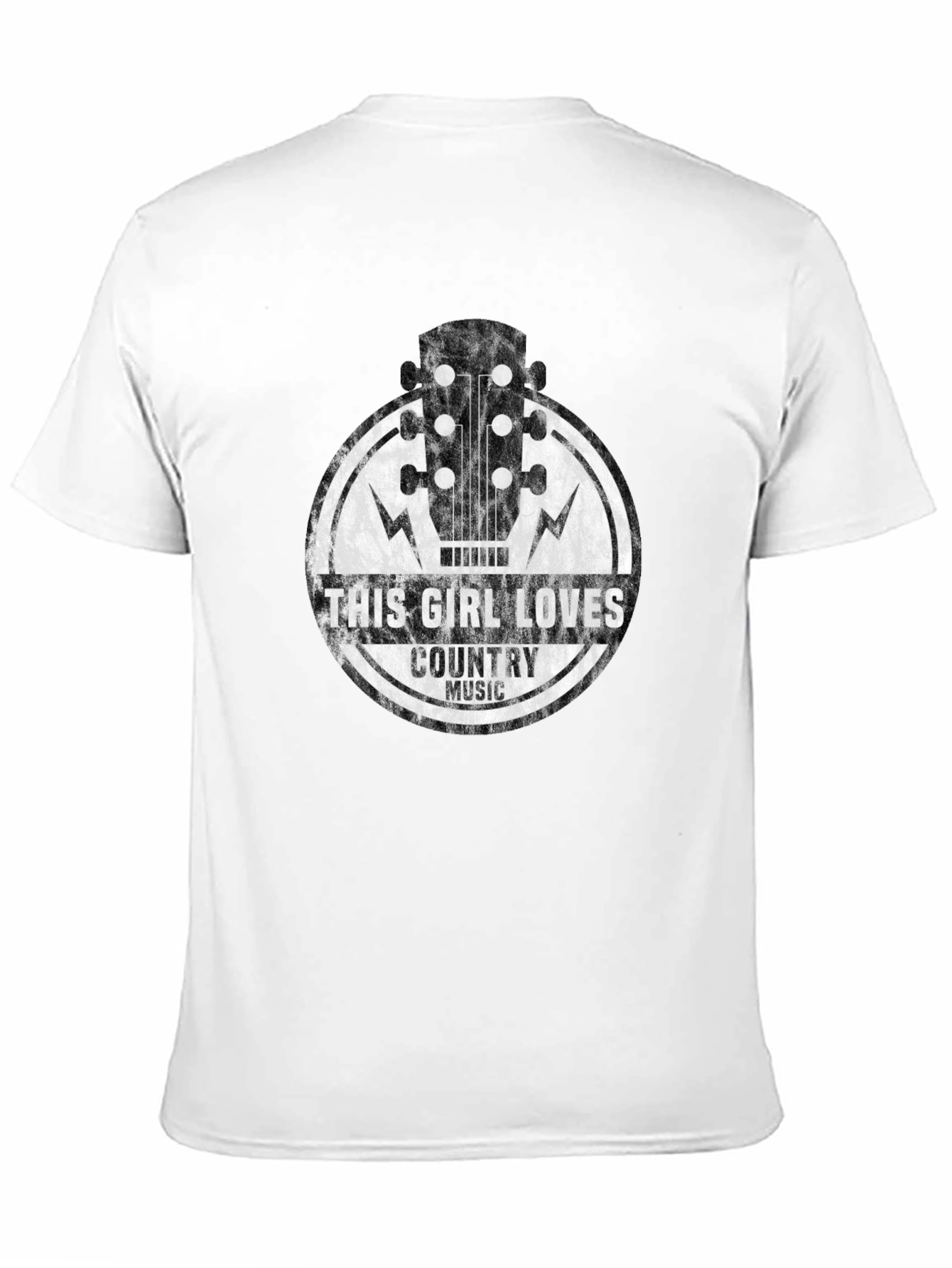 This Girl Loves Country Music Guitar Graphic Tee