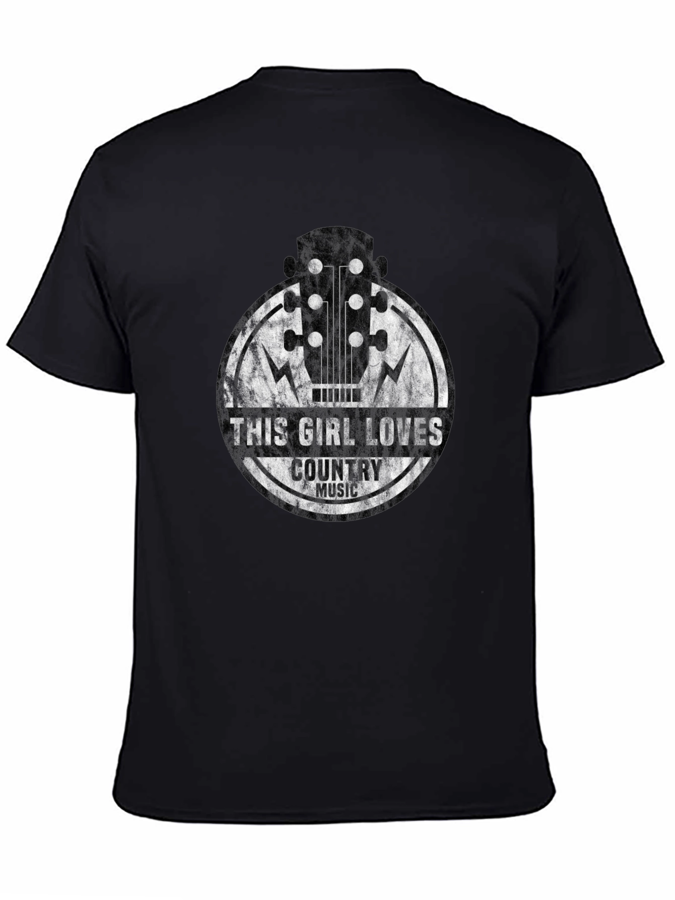 This Girl Loves Country Music Guitar Graphic Tee