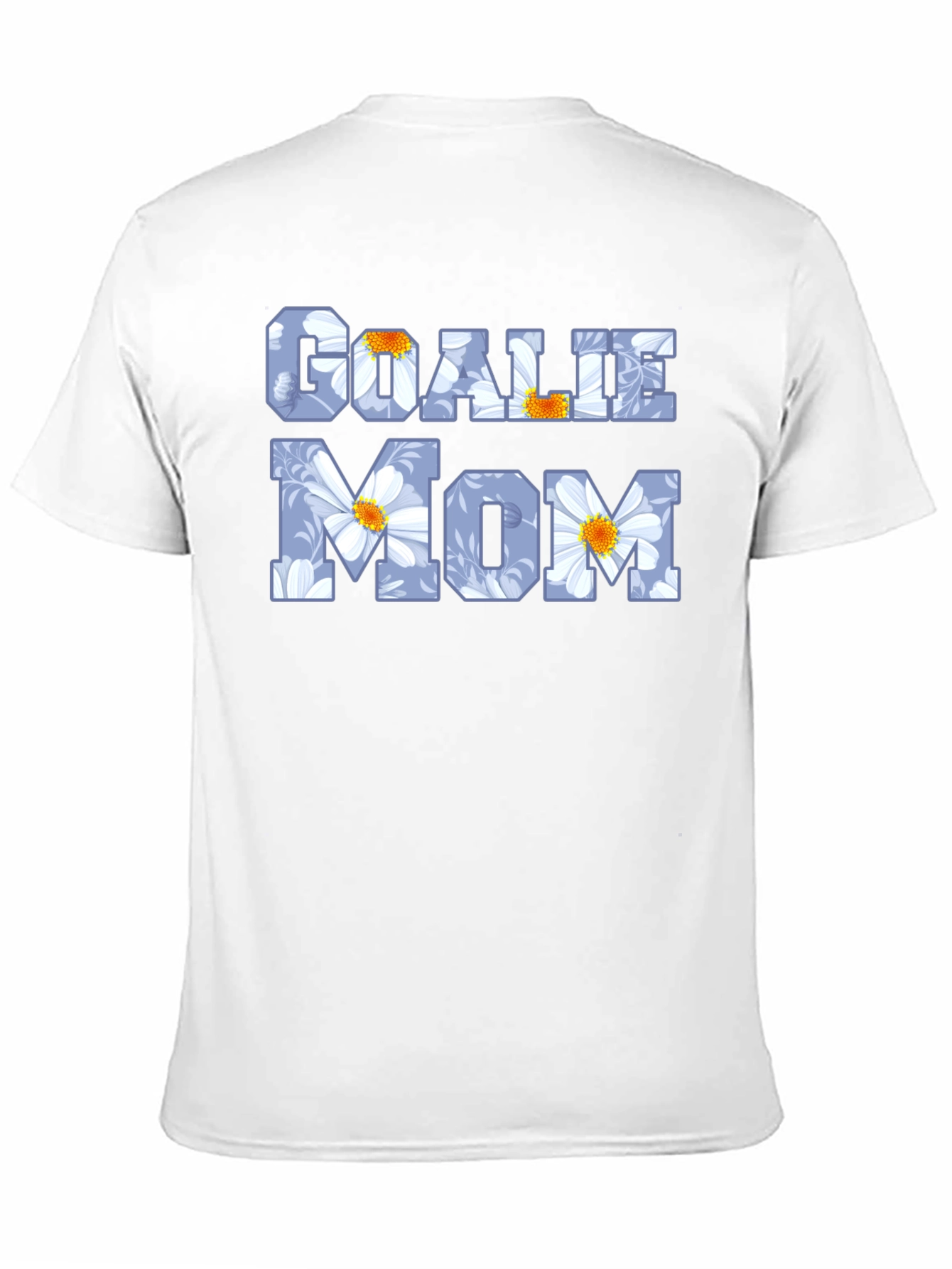 Goalie Mom Floral Graphic Tee - Black T-Shirt