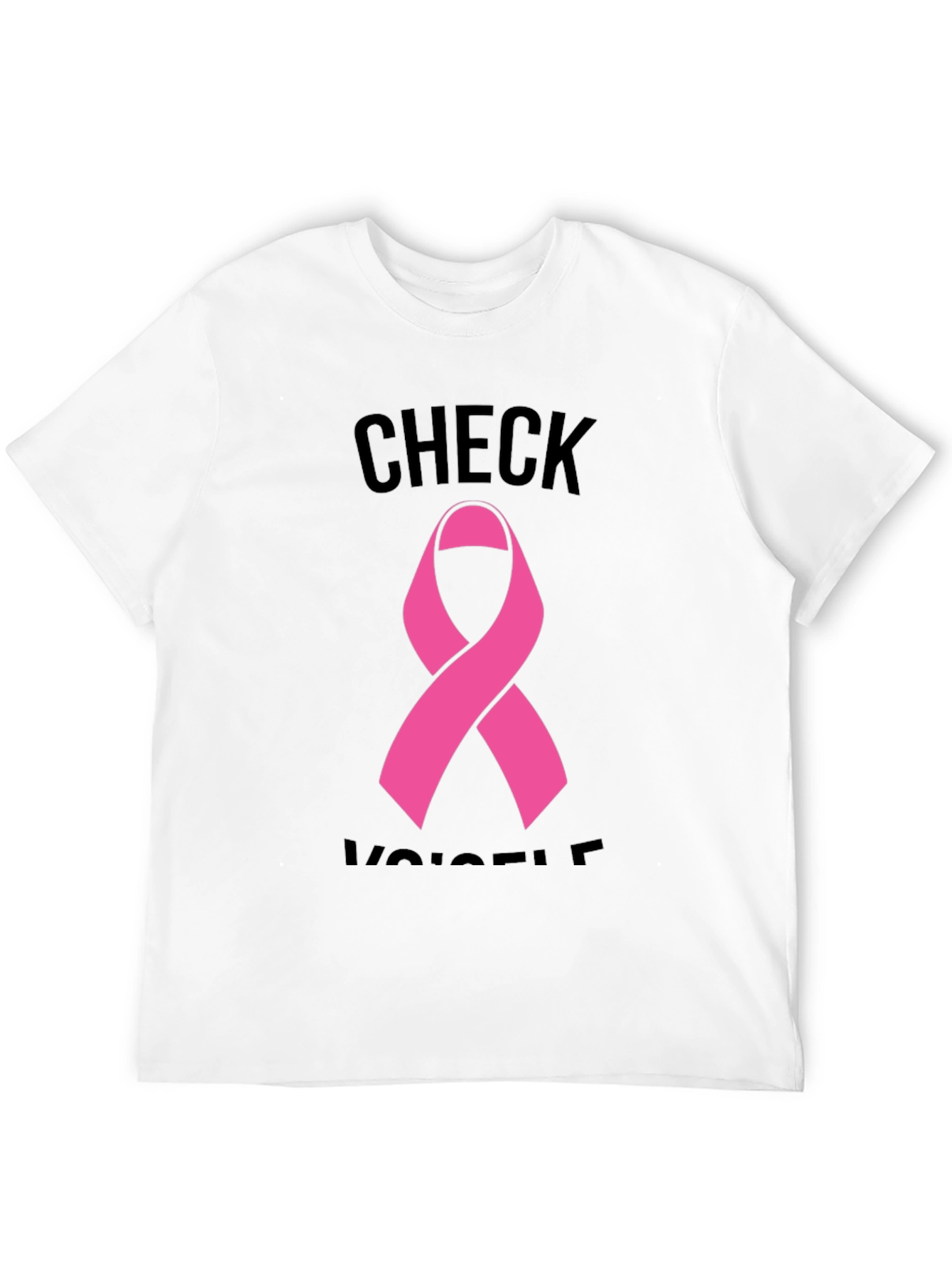 Check Yourself Breast Cancer Awareness T-Shirt