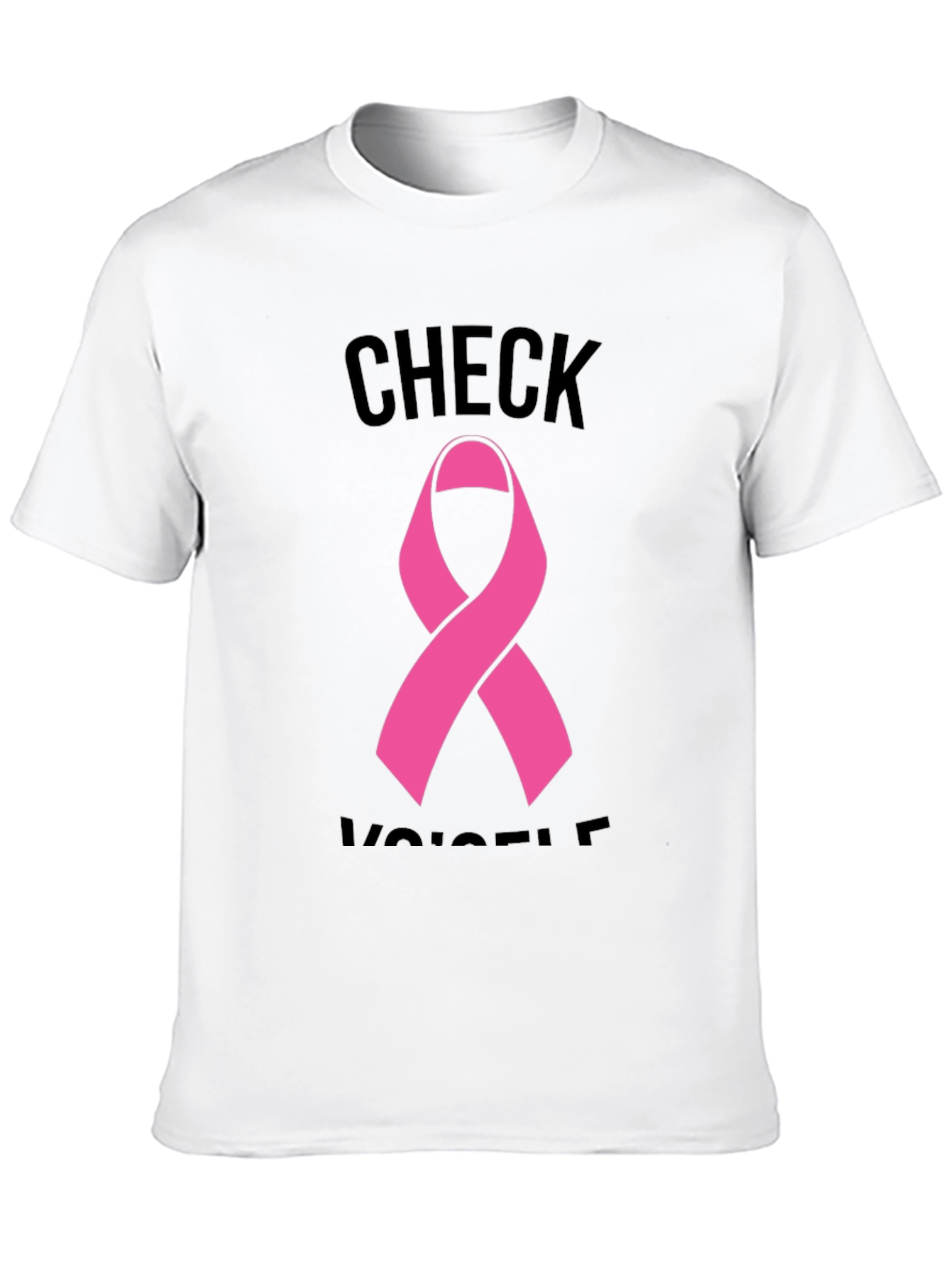 Check Yourself Breast Cancer Awareness T-Shirt