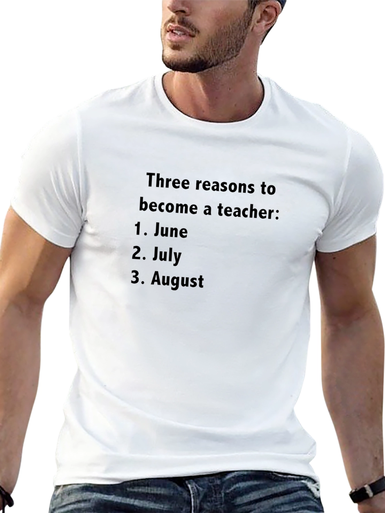 Teachers Summer Humor T-Shirt - June July August