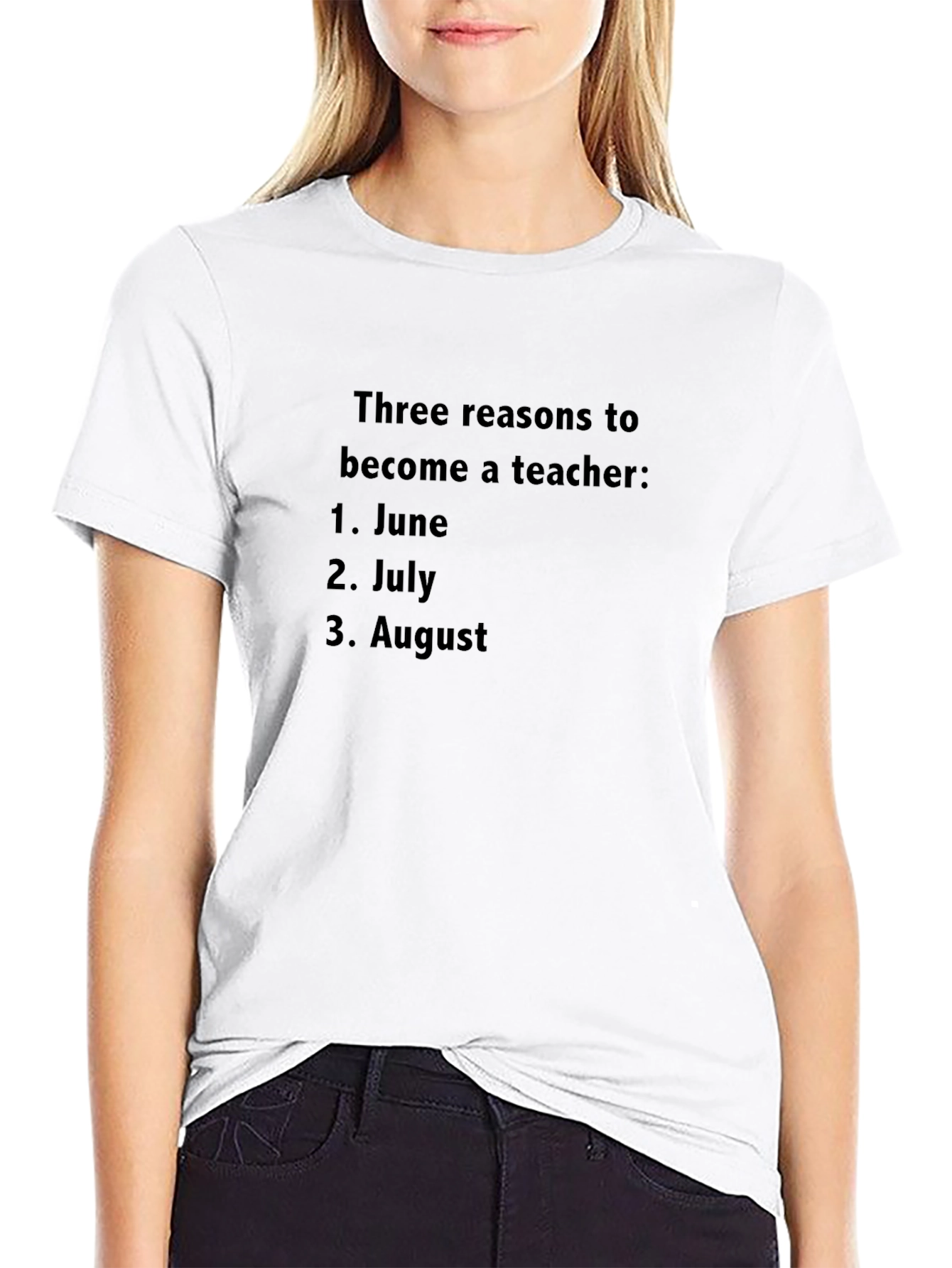 Teachers Summer Humor T-Shirt - June July August