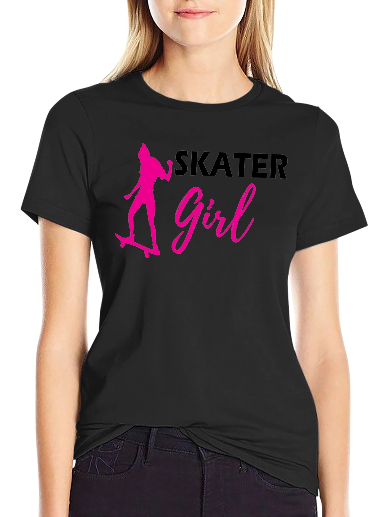 Skater Girl Graphic T-Shirt