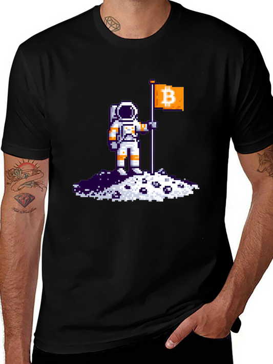 Bitcoin Astronaut Pixel Art T-Shirt