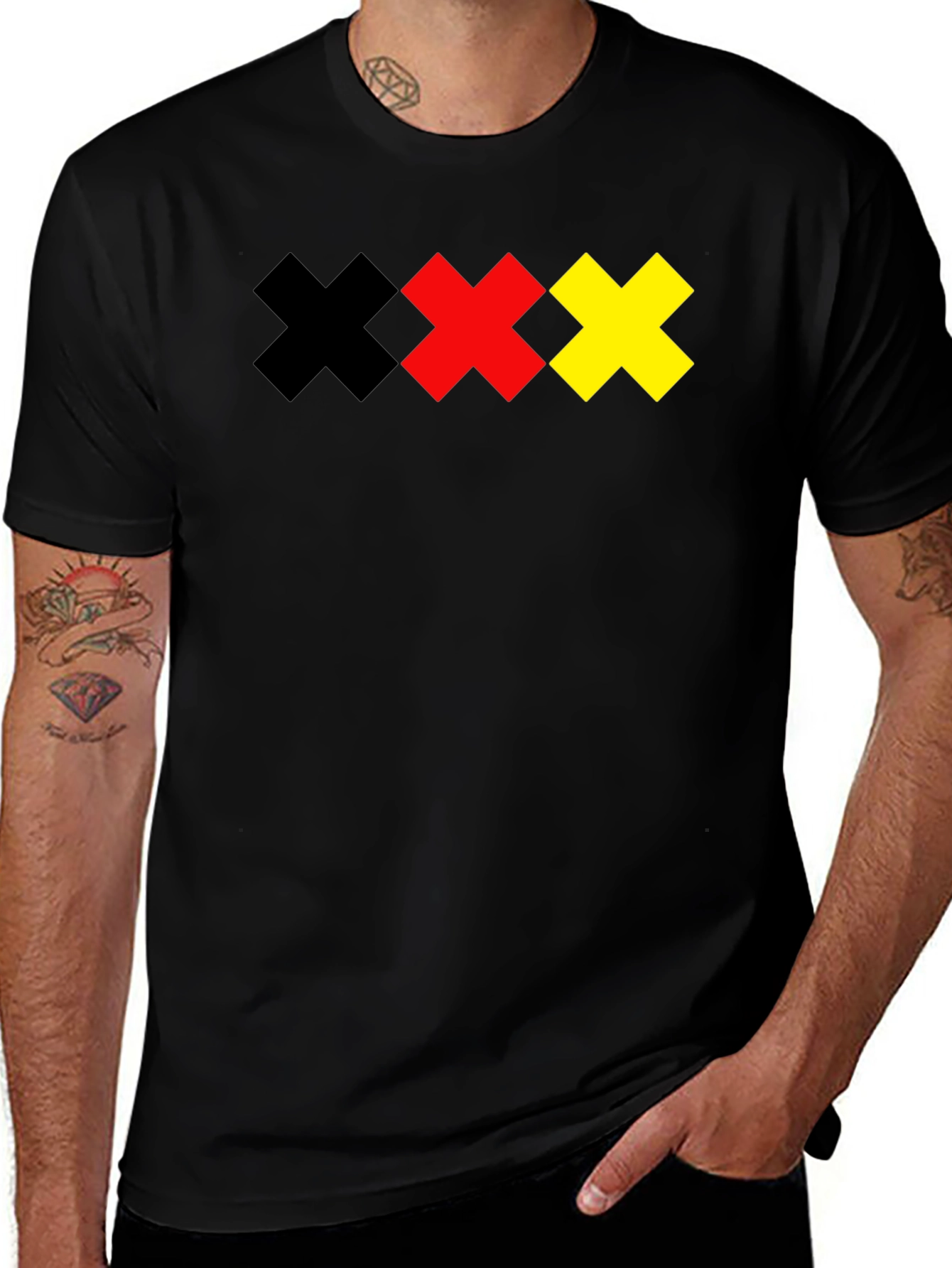 Amsterdam XXX T-Shirt - Black Cotton Graphic Tee