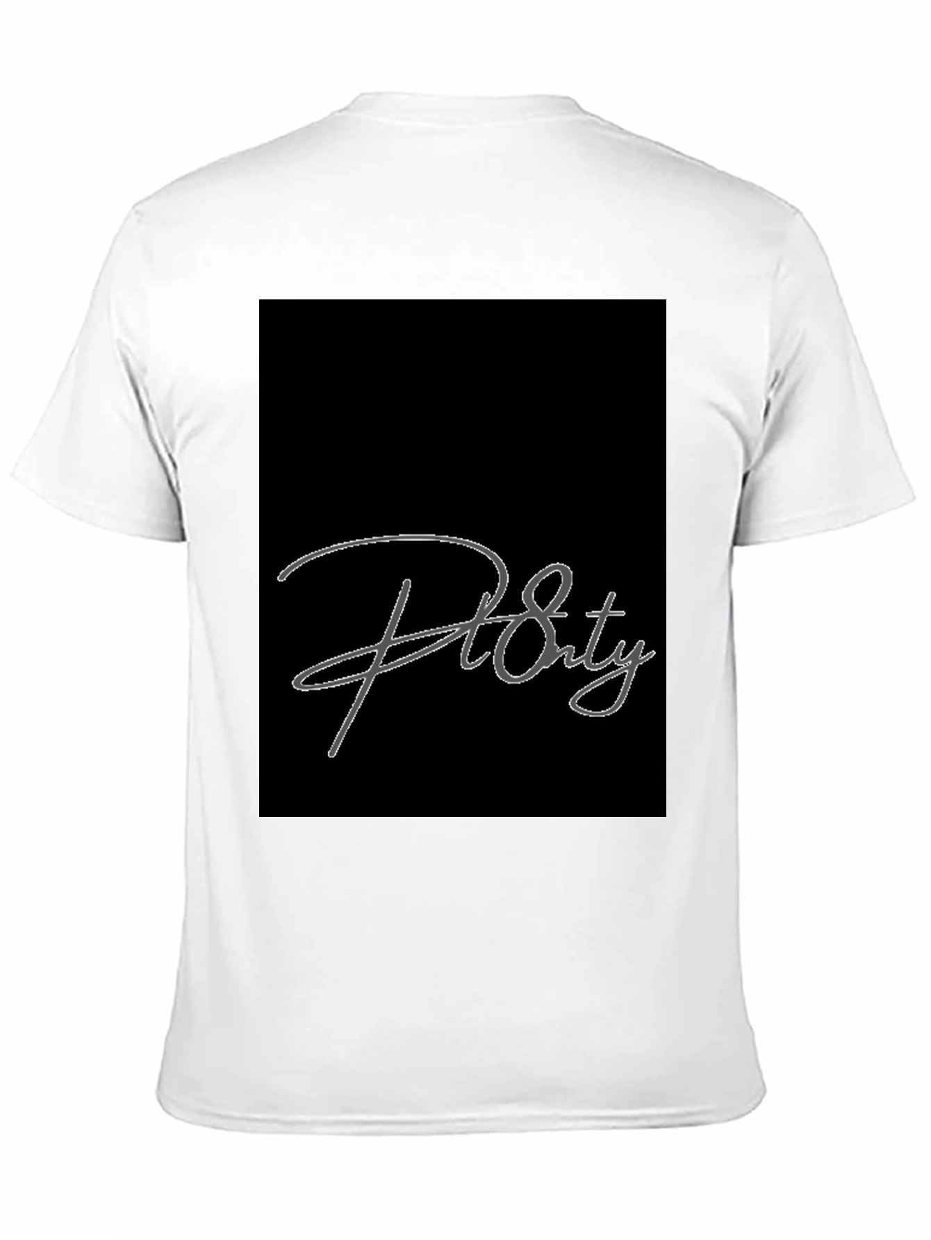 Stylish Black Graphic Tee - Pl Eighty