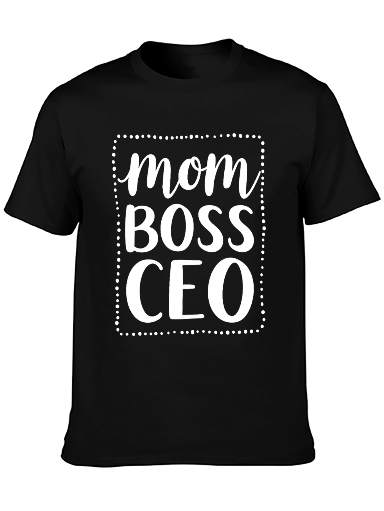 Mom Boss CEO Graphic T-Shirt - Black