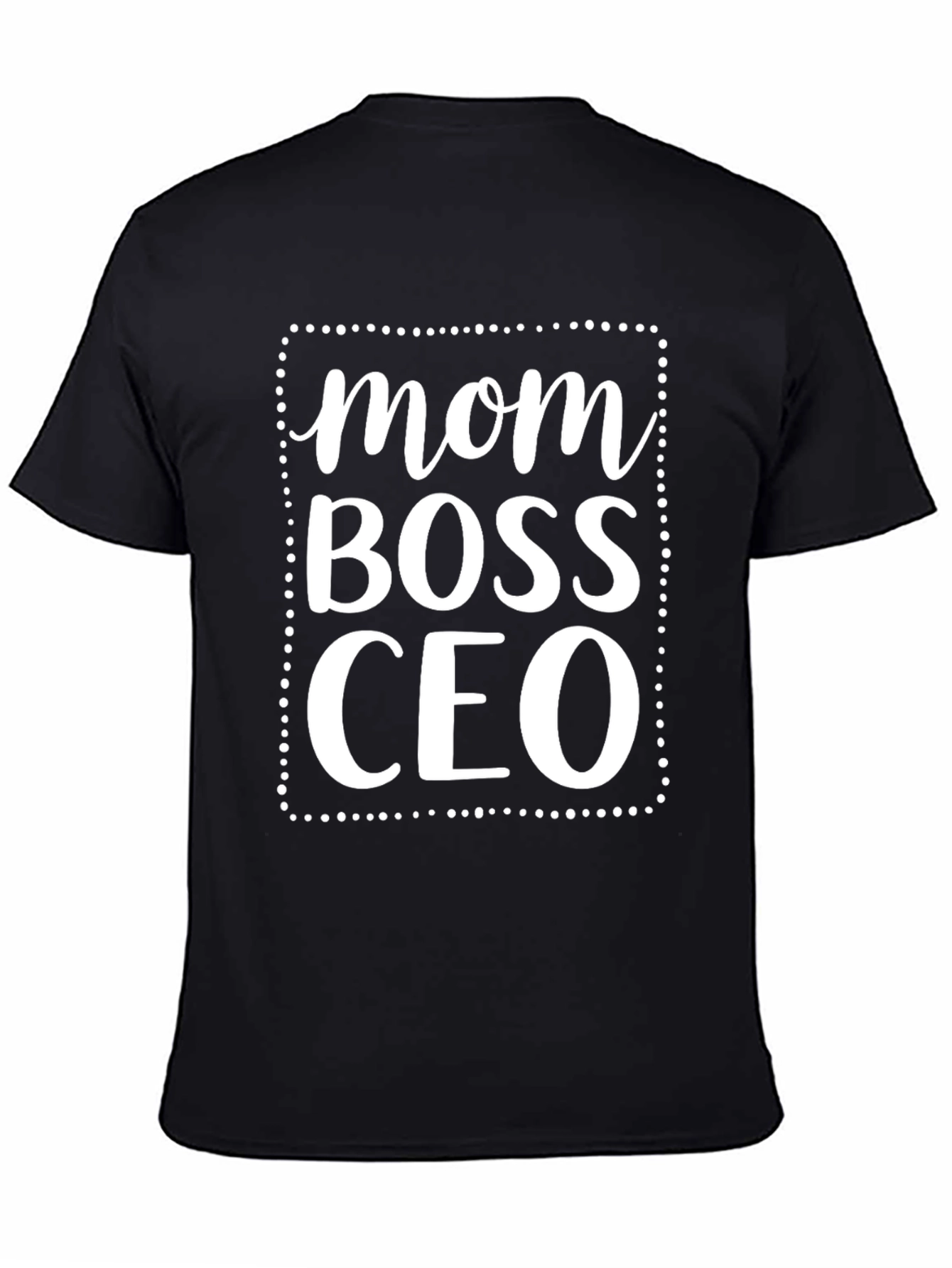 Mom Boss CEO Graphic T-Shirt - Black