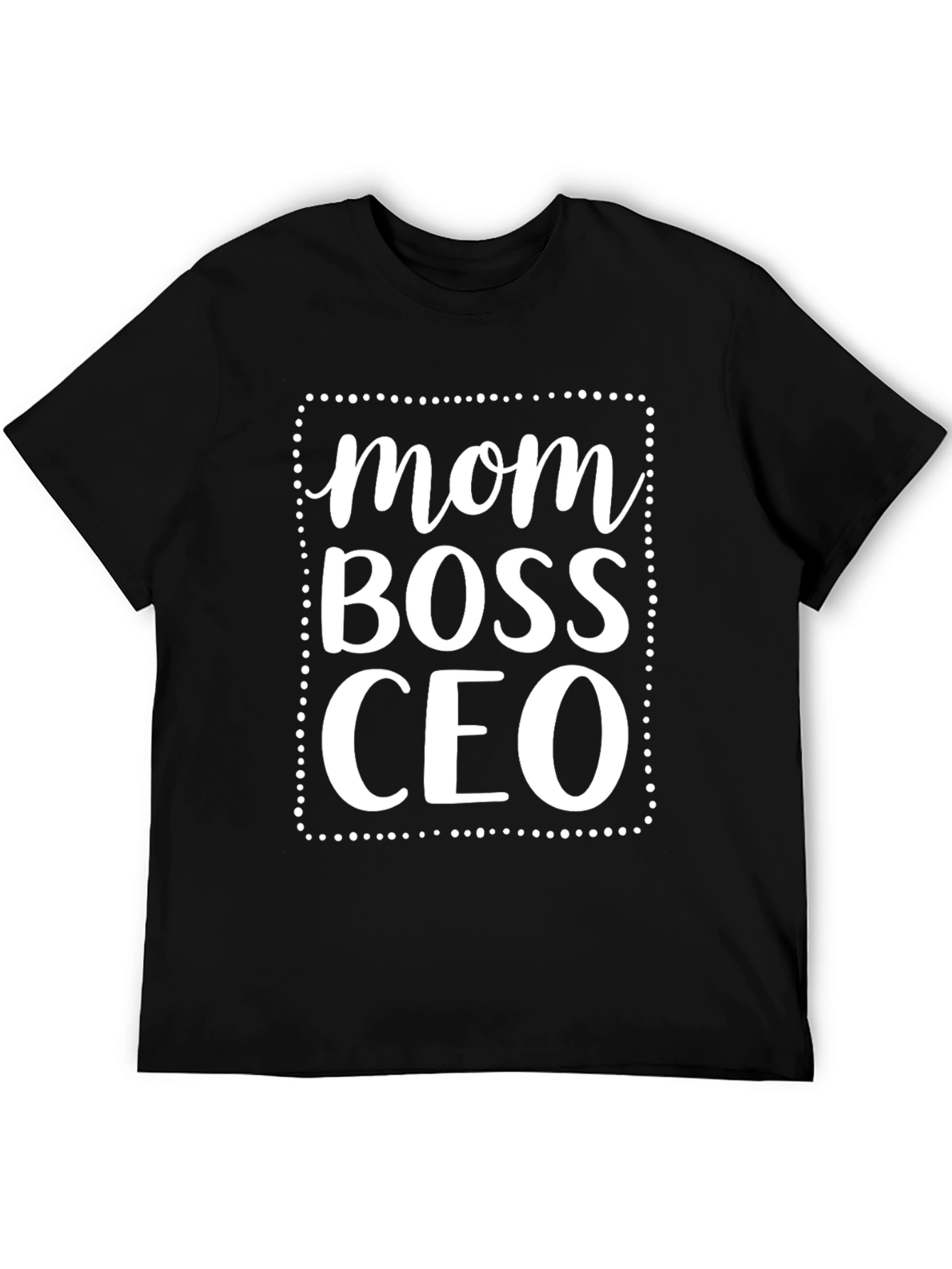 Mom Boss CEO Graphic T-Shirt - Black